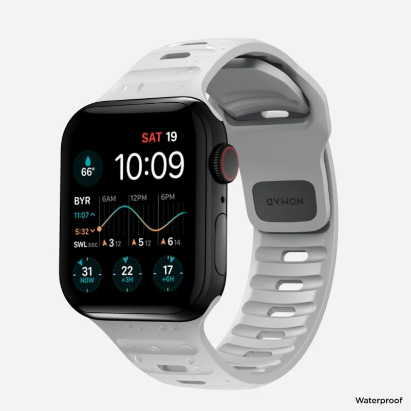 Nomad Sport Band 42mm/44mm/45mm/49mm Bracelet for Apple Watch - Lunar Gray - Image 3