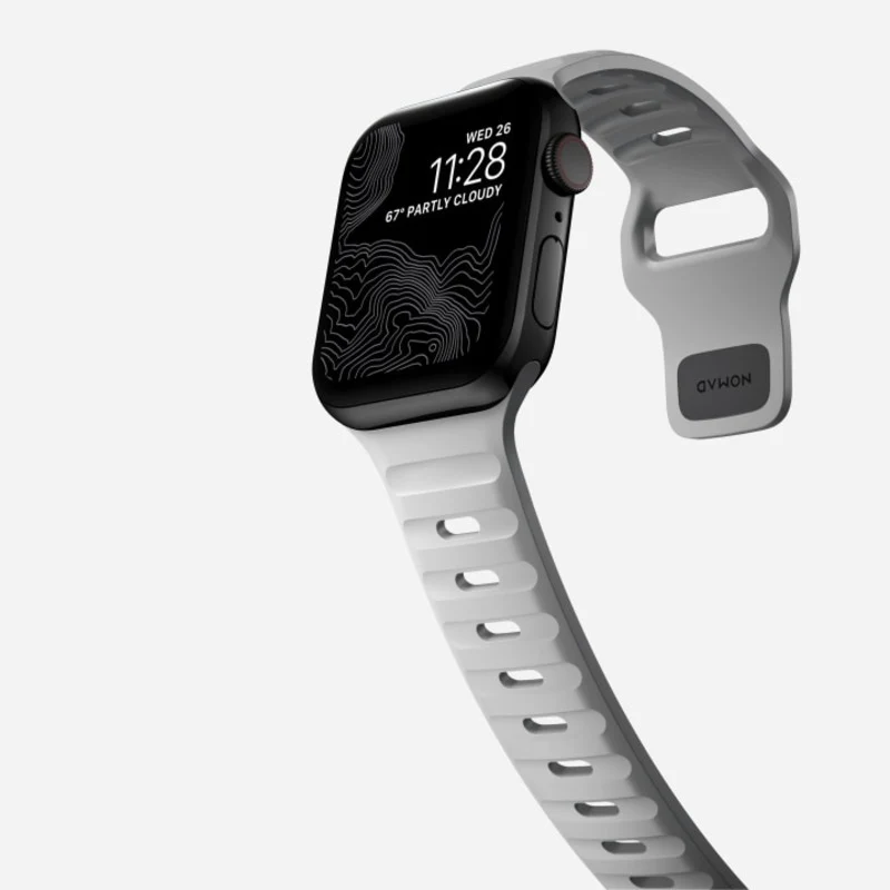 Nomad Sport Band 42mm/44mm/45mm/49mm Bracelet for Apple Watch - Lunar Gray - Image 8
