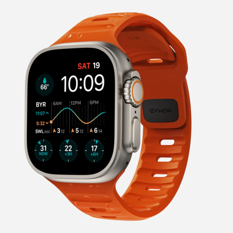 Nomad Sport Band 44mm/45mm/49mm Waterproof Bracelet - Ultra Orange - Image 3