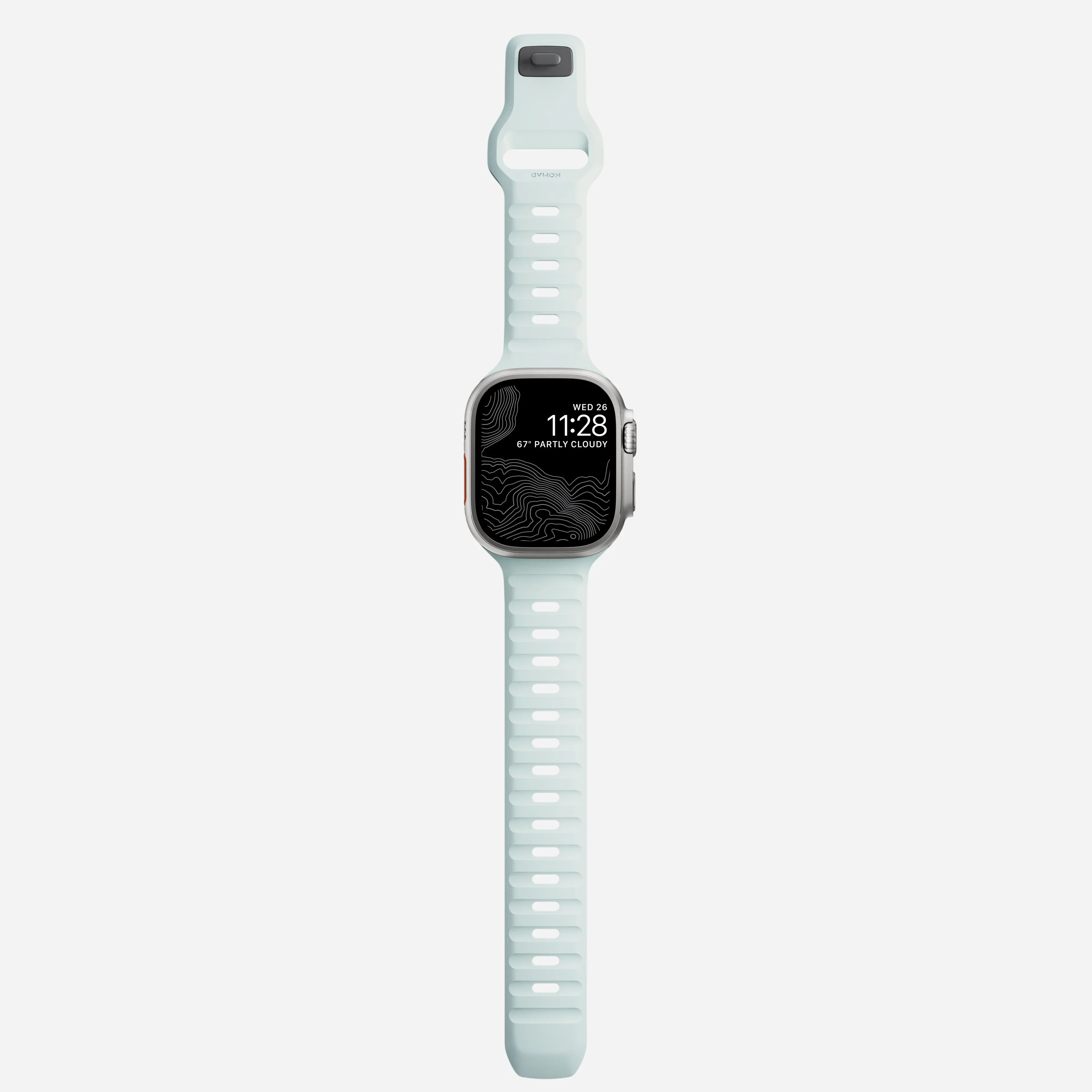 Nomad Sport Band Icy Blue Glow for Apple Watch 44-49mm – Limited Edition Glow 2.0 - Image 11