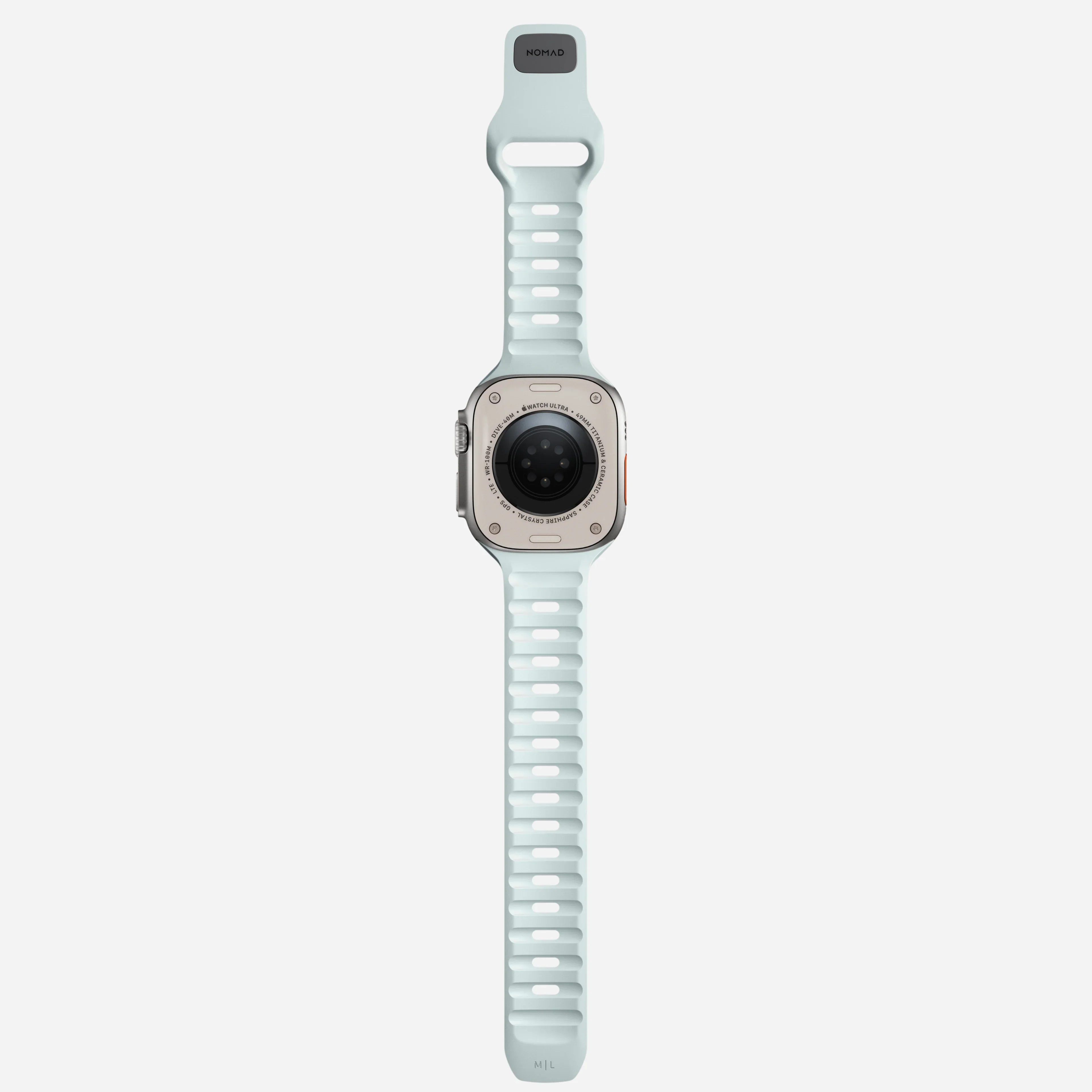 Nomad Sport Band Icy Blue Glow for Apple Watch 44-49mm – Limited Edition Glow 2.0 - Image 12