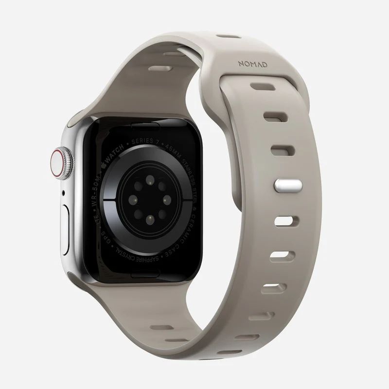 Nomad Sport Slim Band 42mm/44mm/45mm/49mm Waterproof Bracelet for Apple Watch - Bone - Image 2