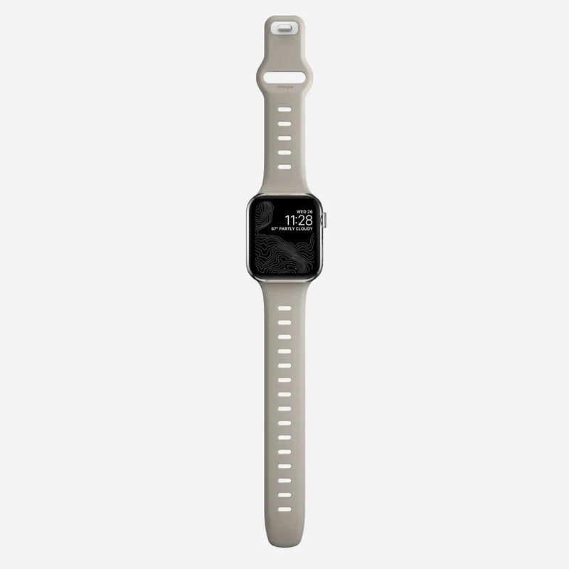 Nomad Sport Slim Band 42mm/44mm/45mm/49mm Waterproof Bracelet for Apple Watch - Bone - Image 6