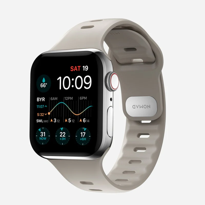 Nomad Sport Slim Band 42mm/44mm/45mm/49mm Waterproof Bracelet for Apple Watch - Bone - Image 9