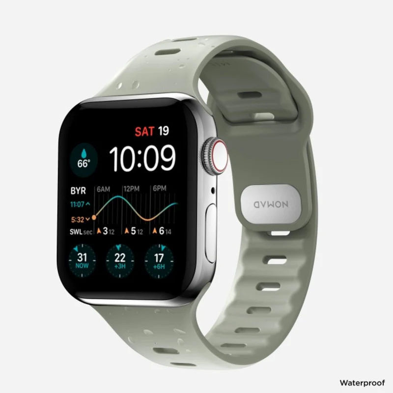 Nomad Sport Slim Band 45mm Waterproof Bracelet - Sage - Image 2