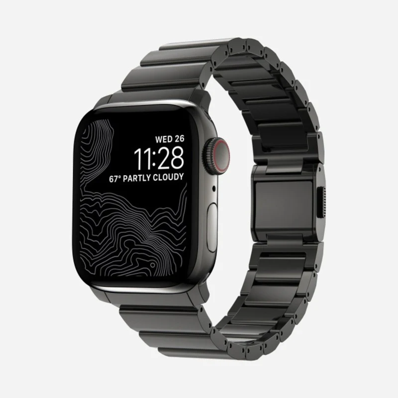 Nomad Steel Band 41mm Graphite Hardware Bracelet for Apple Watch - Graphite - Image 10