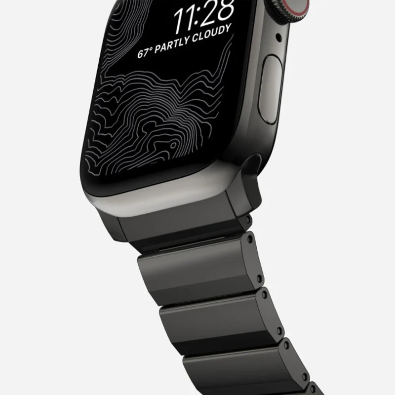 Nomad Steel Band 41mm Graphite Hardware Bracelet for Apple Watch - Graphite - Image 5