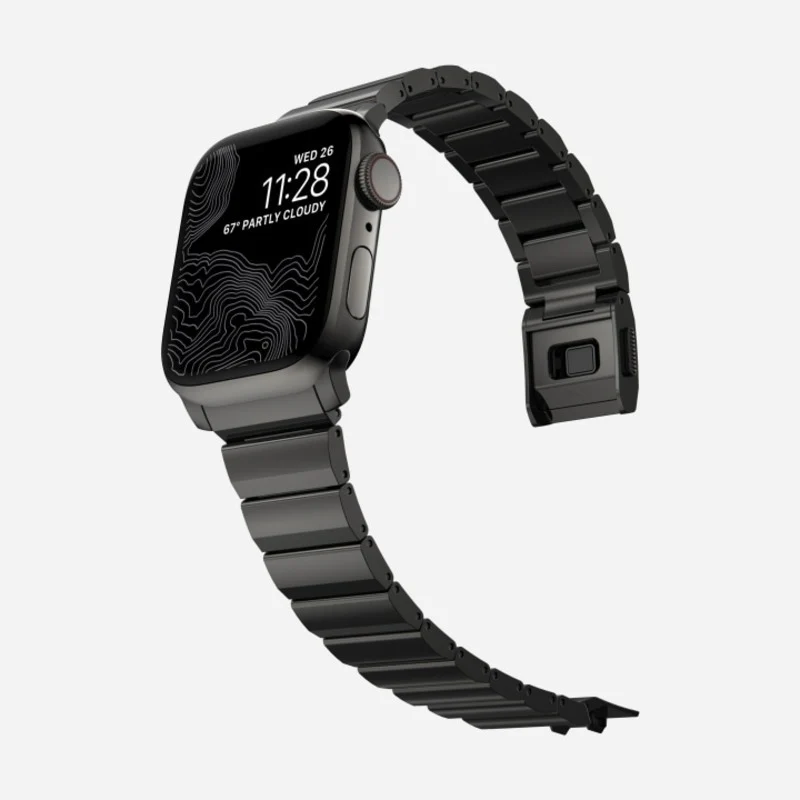 Nomad Steel Band 41mm Graphite Hardware Bracelet for Apple Watch - Graphite - Image 9