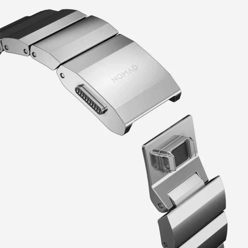 Nomad Steel Band 41mm Silver Hardware Bracelet - Silver - Image 5