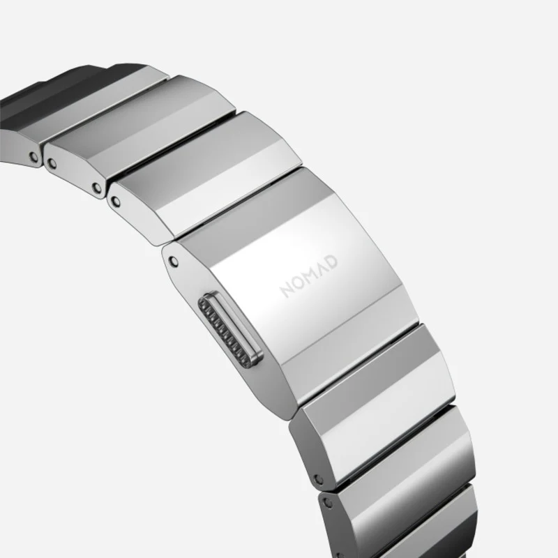 Nomad Steel Band 41mm Silver Hardware Bracelet - Silver - Image 7