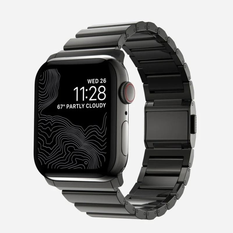 Nomad Steel Band 45mm Graphite Hardware Bracelet - Graphite - Image 10