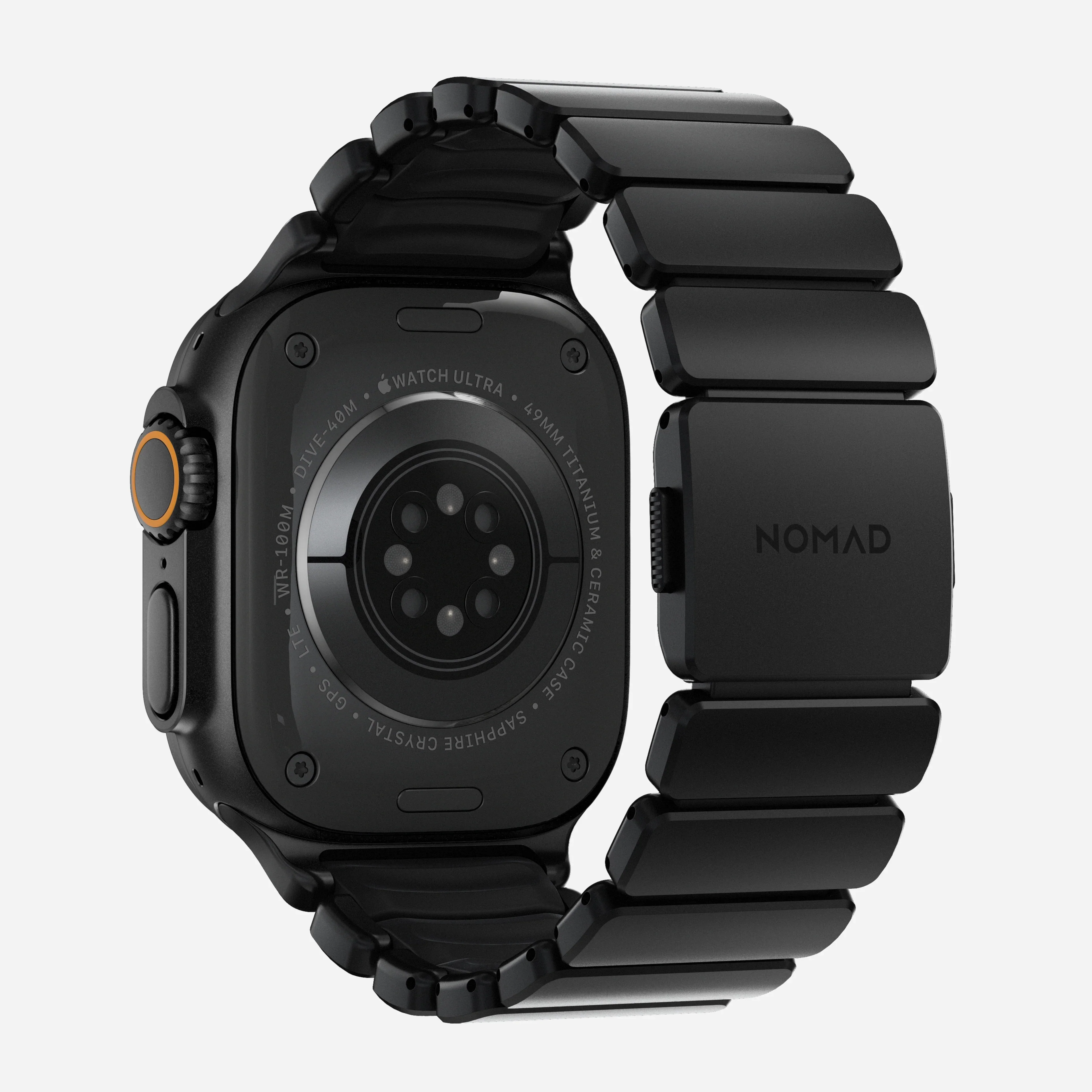 Nomad Stratos Titanium Apple Watch Ultra 1 - 3 / 42-49mm / Series 1-11 & SE - Black / Black - Image 4