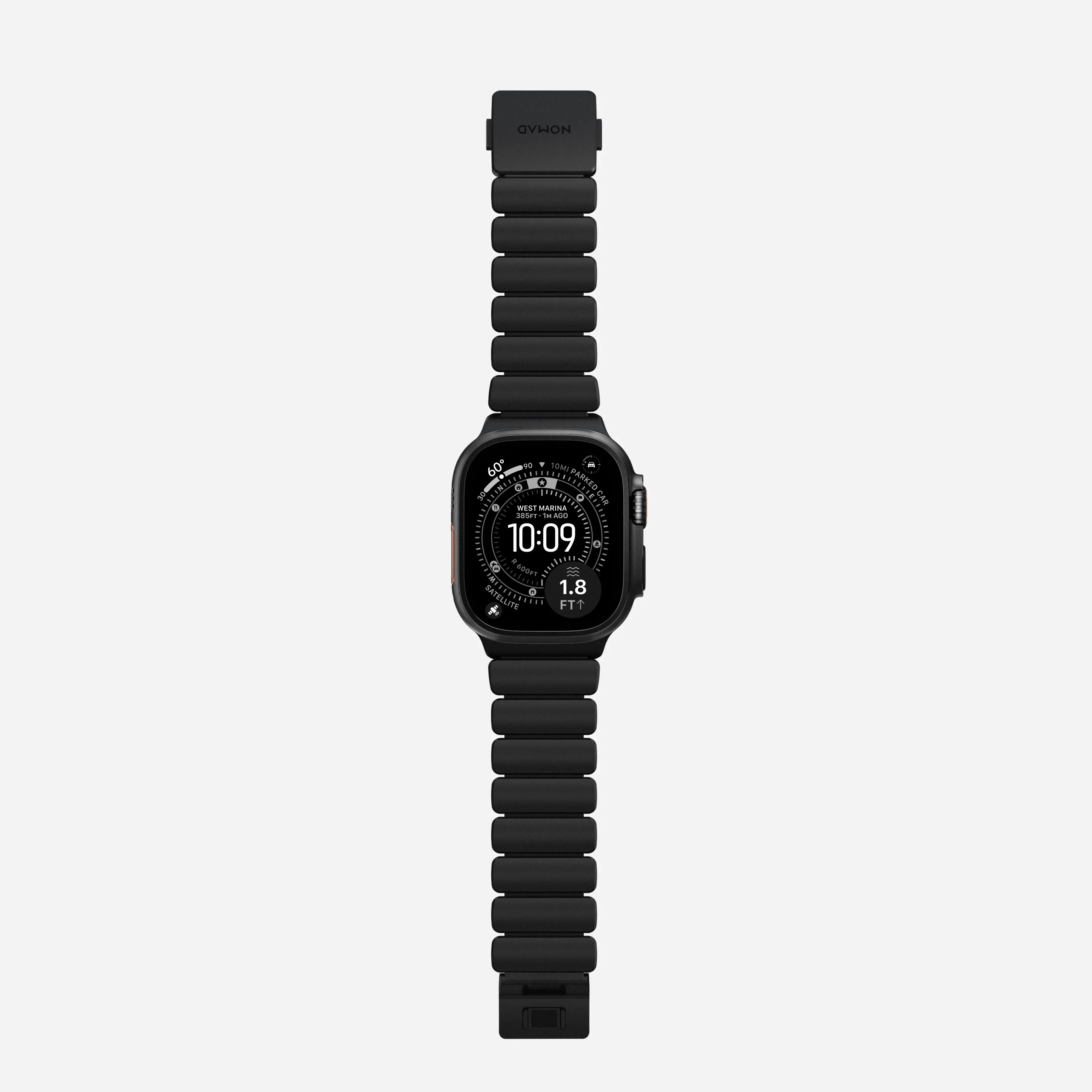 Nomad Stratos Titanium Apple Watch Ultra 1 - 3 / 42-49mm / Series 1-11 & SE - Black / Black - Image 6
