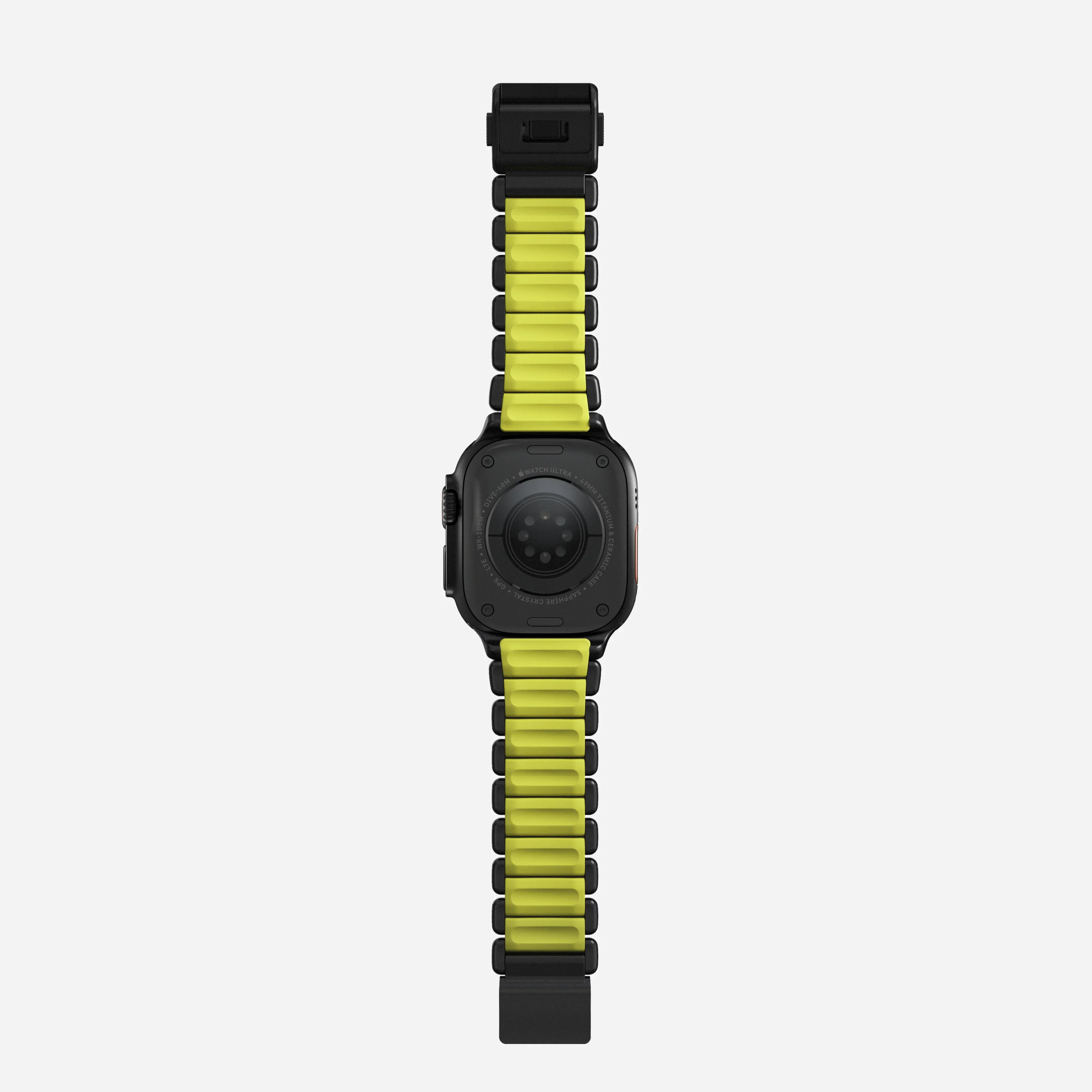 Nomad Stratos Titanium Apple Watch Ultra 1 - 3 / 42-49mm / Series 1-11 & SE - Black / Volt - Image 12