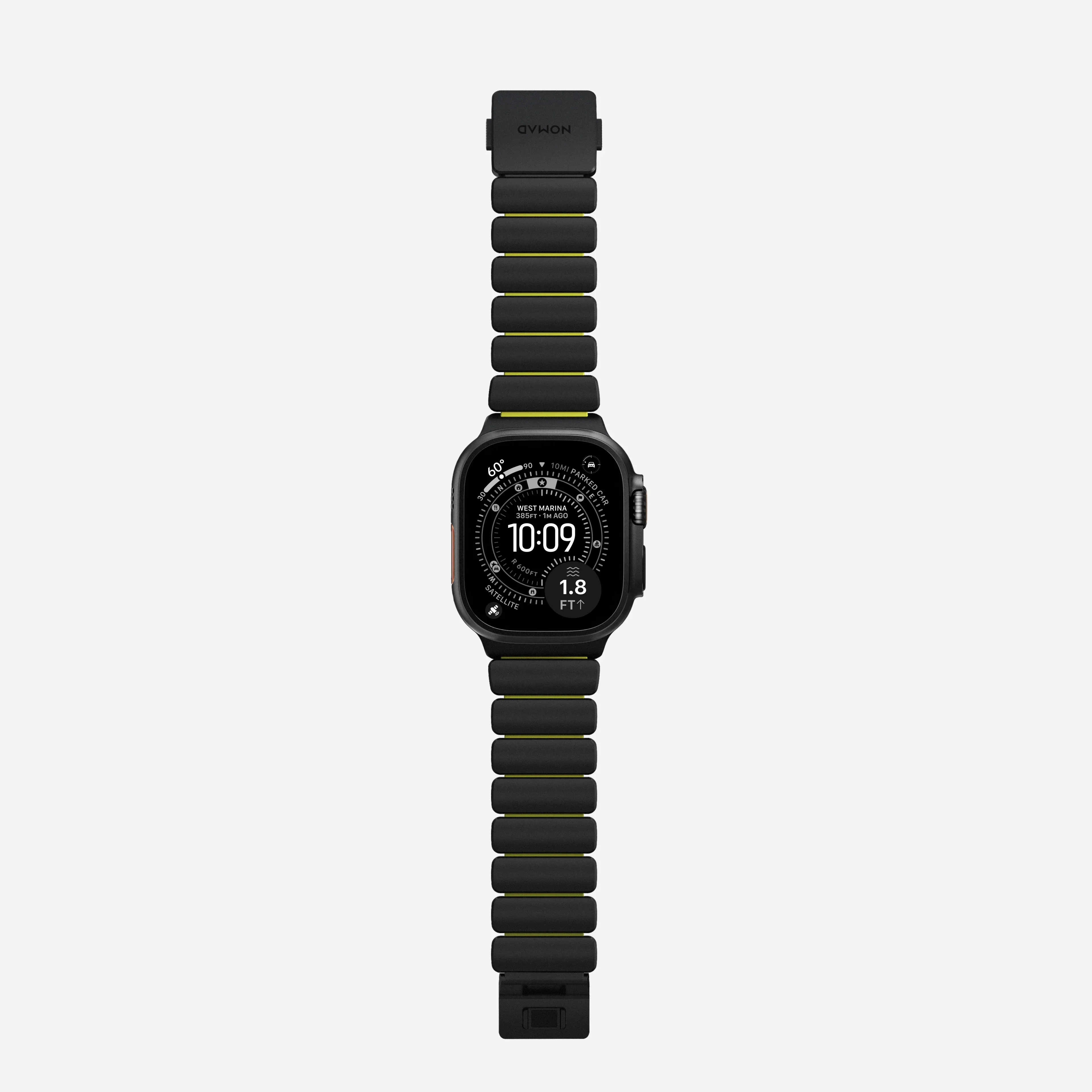 Nomad Stratos Titanium Apple Watch Ultra 1 - 3 / 42-49mm / Series 1-11 & SE - Black / Volt - Image 2