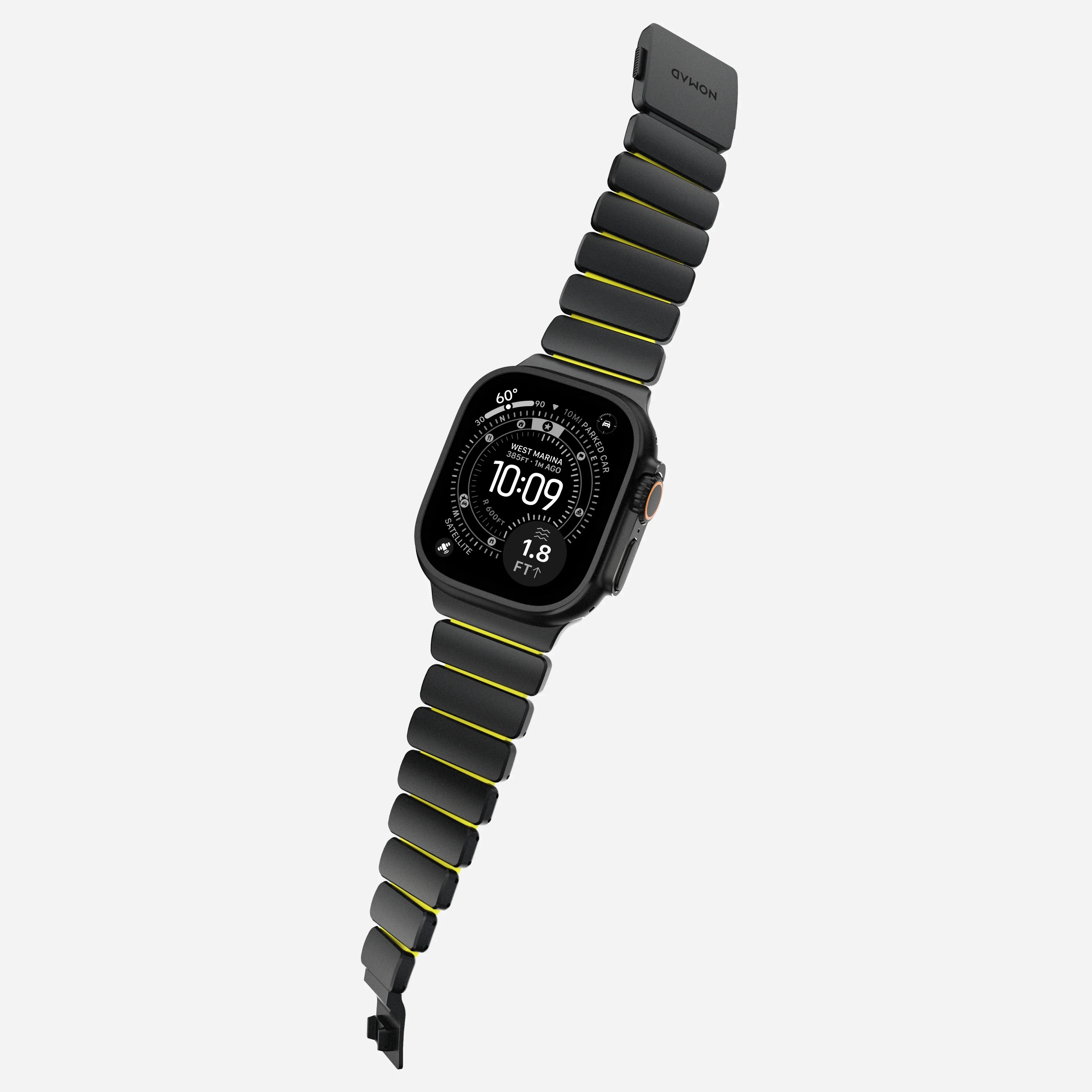 Nomad Stratos Titanium Apple Watch Ultra 1 - 3 / 42-49mm / Series 1-11 & SE - Black / Volt - Image 8