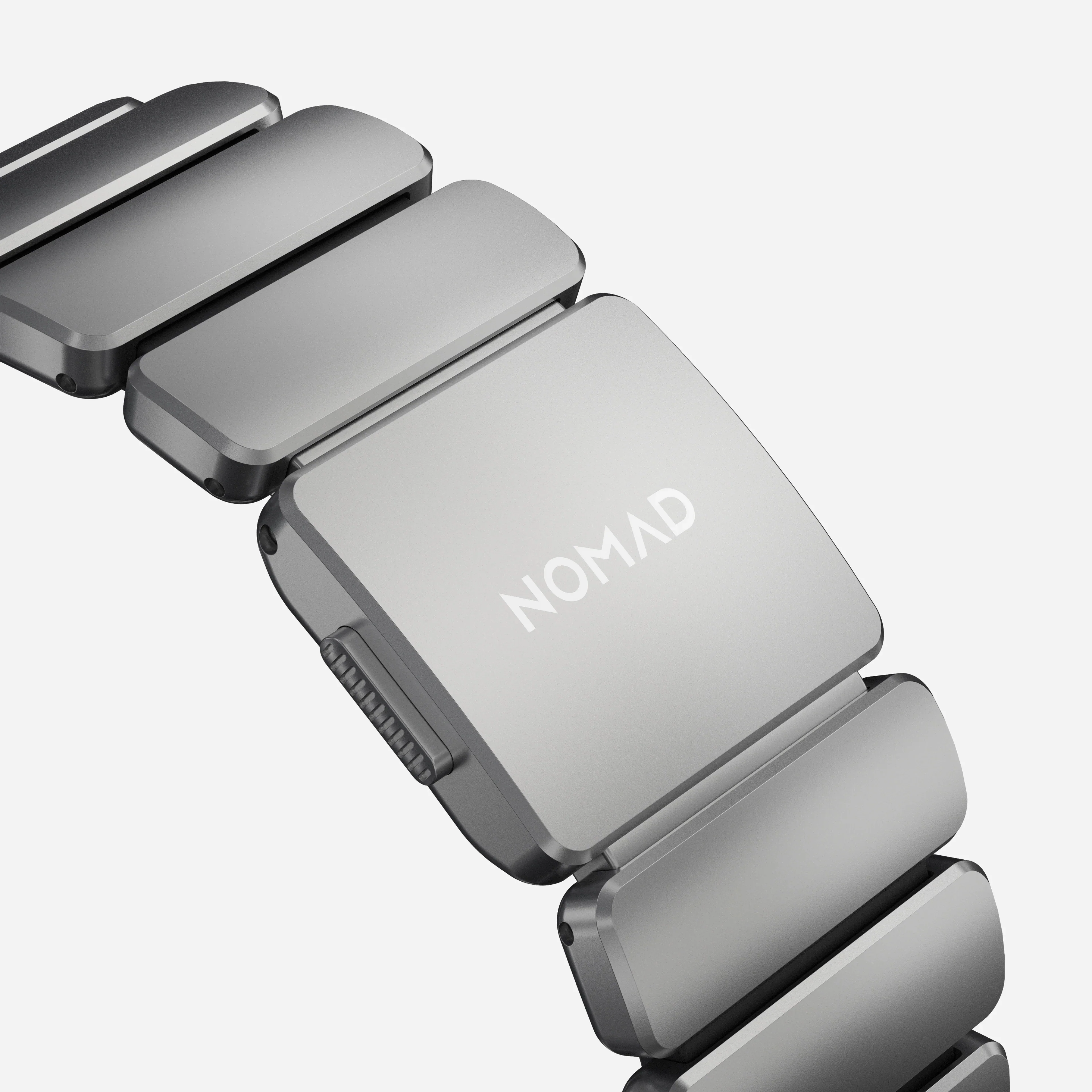 Nomad Stratos Titanium Apple Watch Ultra 1 - 3 / 42-49mm / Series 1-11 & SE - Natural Titanium / Black - Image 10