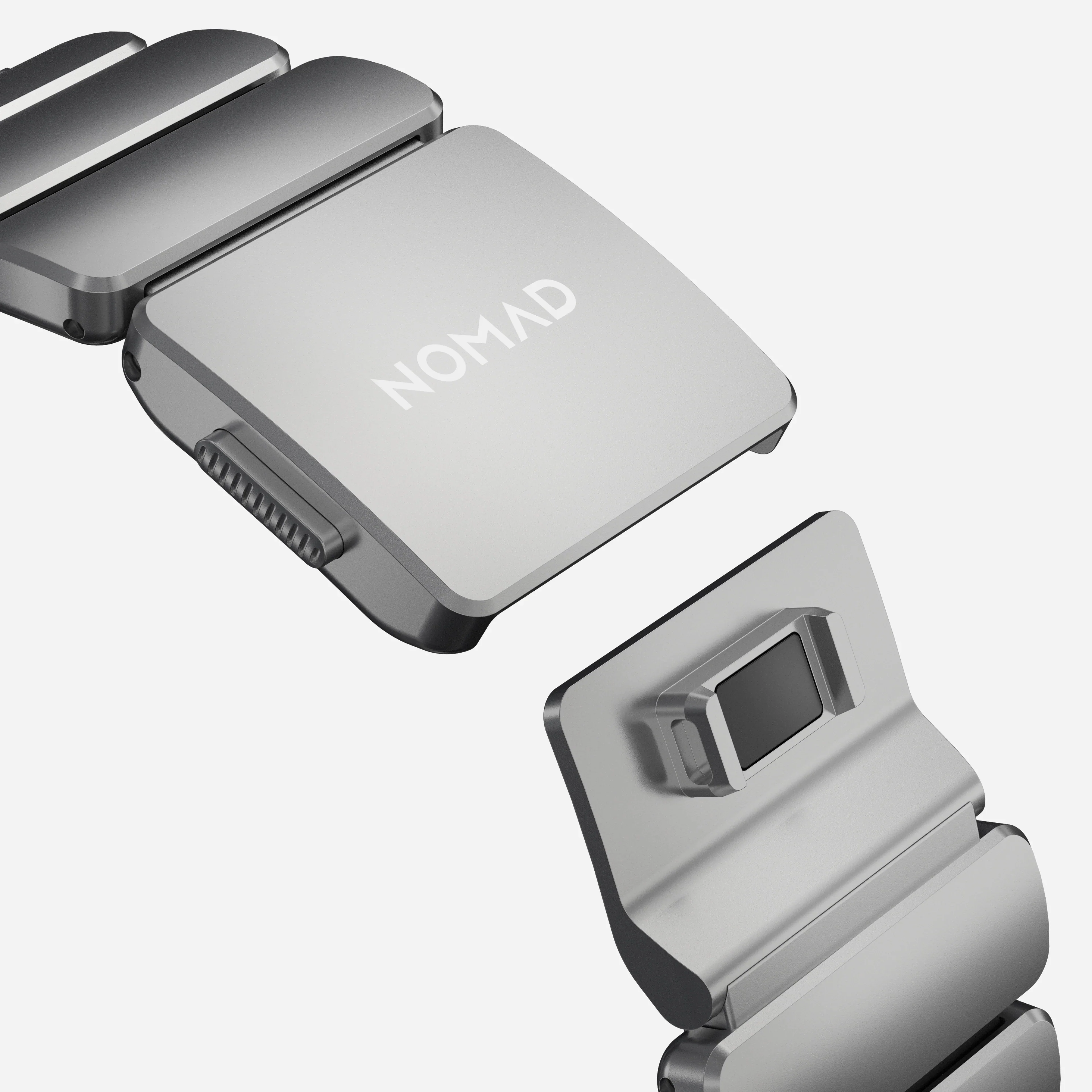 Nomad Stratos Titanium Apple Watch Ultra 1 - 3 / 42-49mm / Series 1-11 & SE - Natural Titanium / Black - Image 9