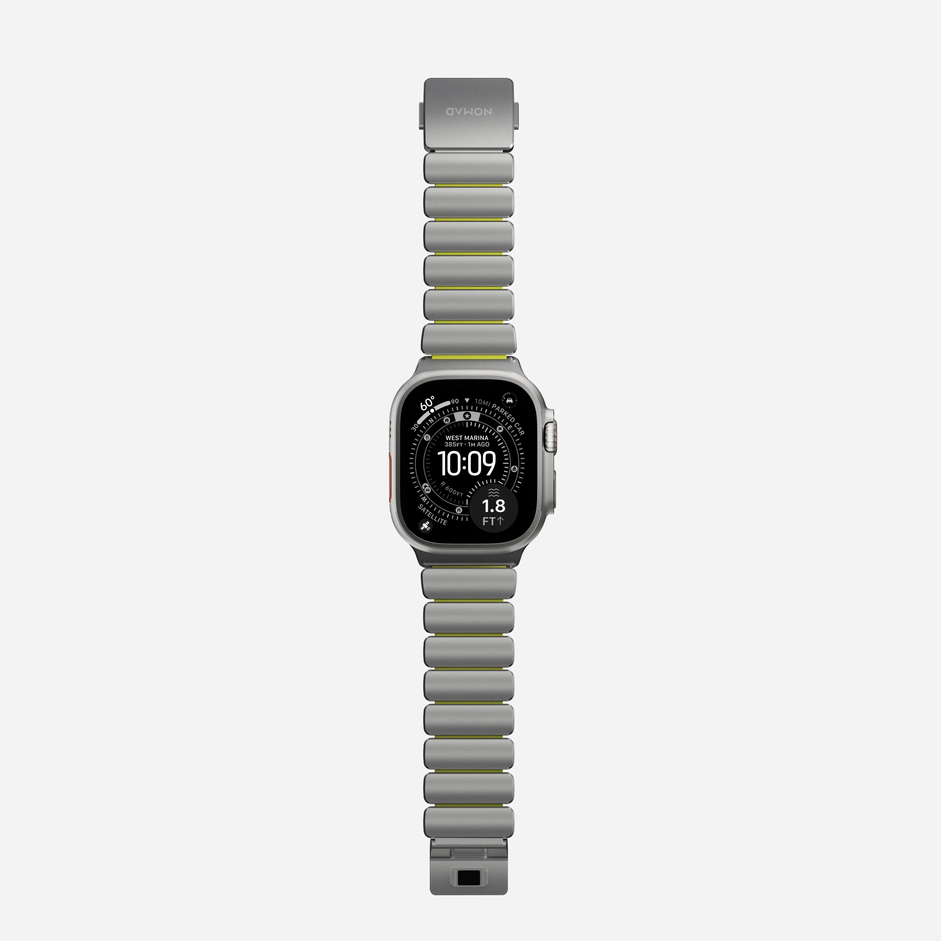 Nomad Stratos Titanium Apple Watch Ultra 1 - 3 / 42-49mm / Series 1-11 & SE - Natural / Volt - Image 4