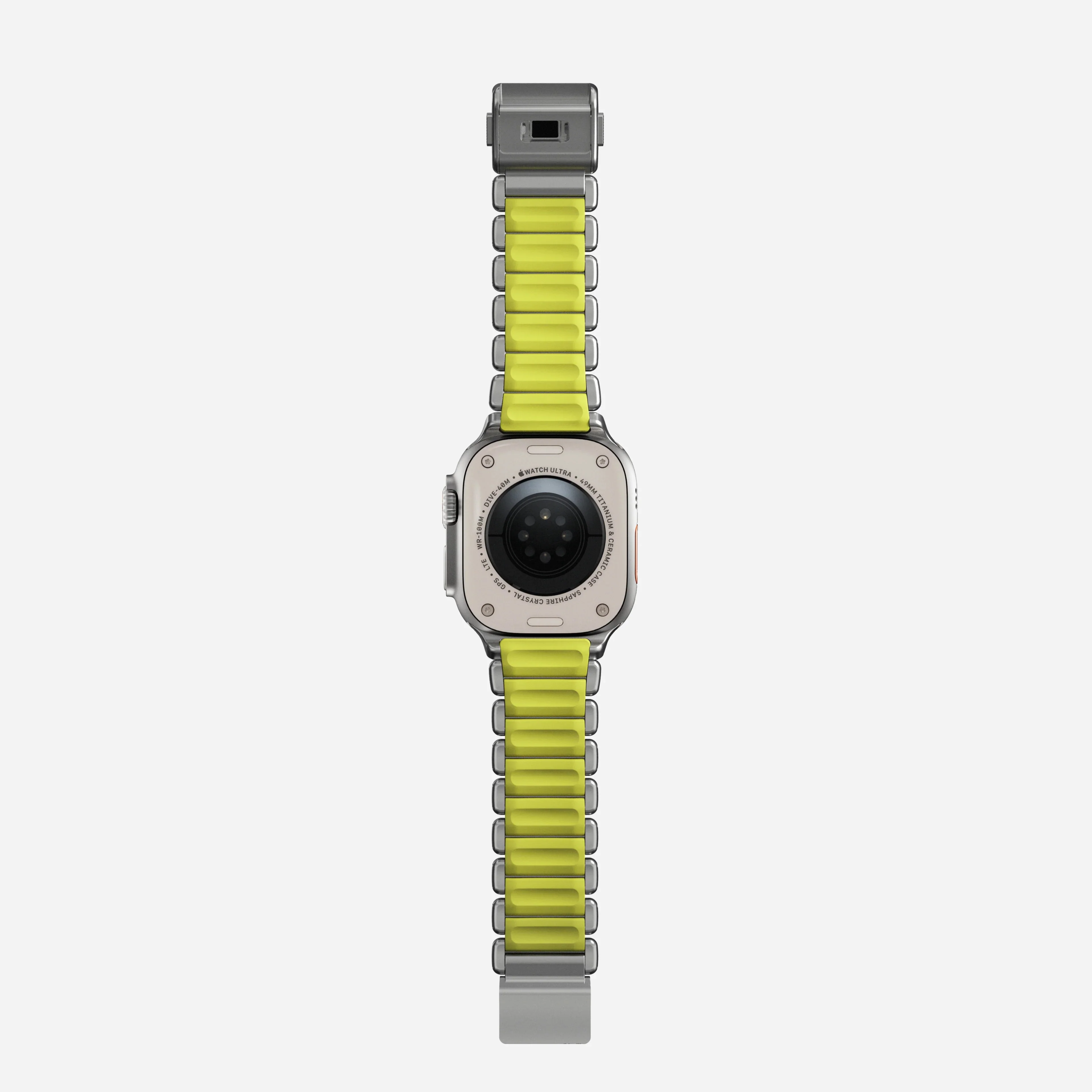 Nomad Stratos Titanium Apple Watch Ultra 1 - 3 / 42-49mm / Series 1-11 & SE - Natural / Volt - Image 5