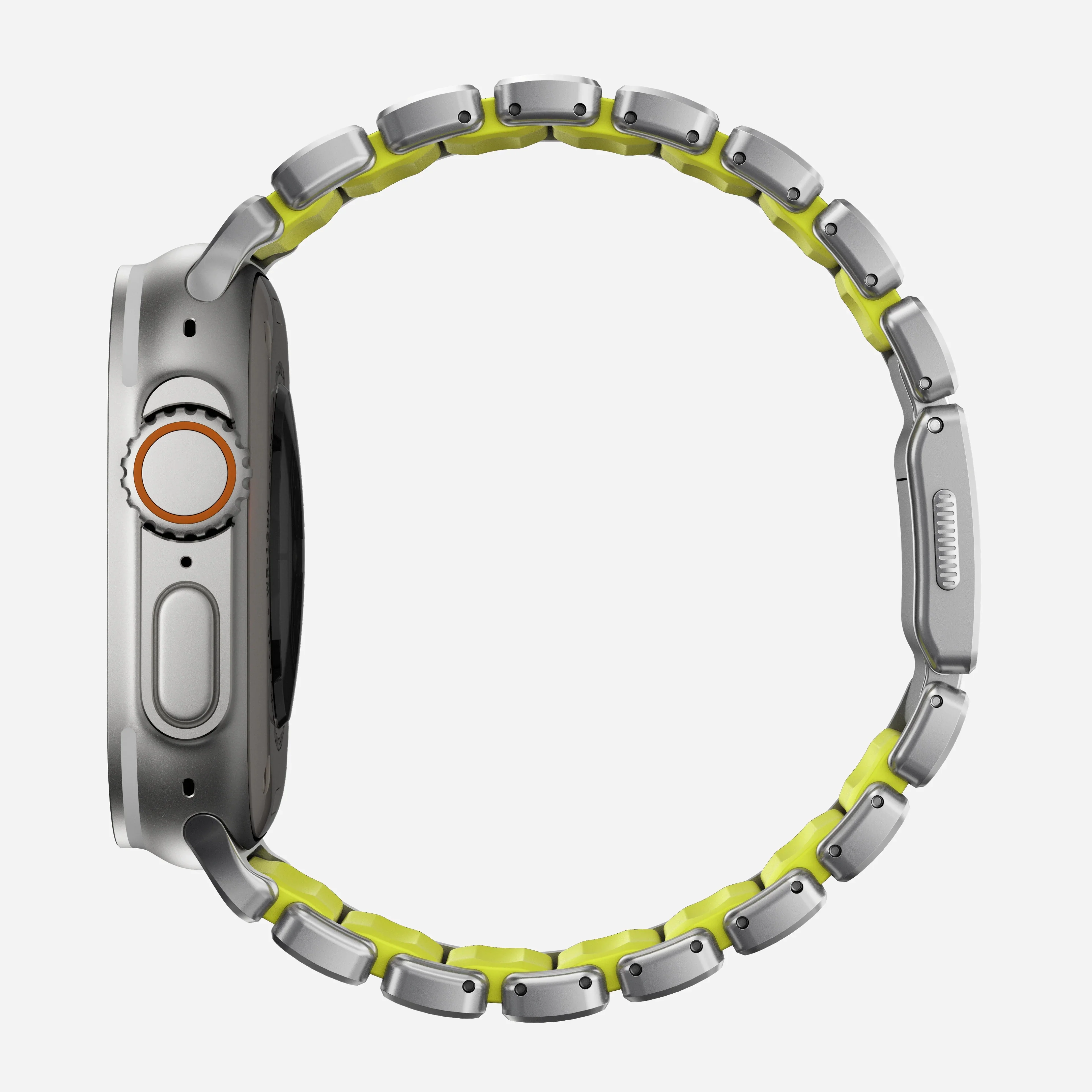 Nomad Stratos Titanium Apple Watch Ultra 1 - 3 / 42-49mm / Series 1-11 & SE - Natural / Volt - Image 9