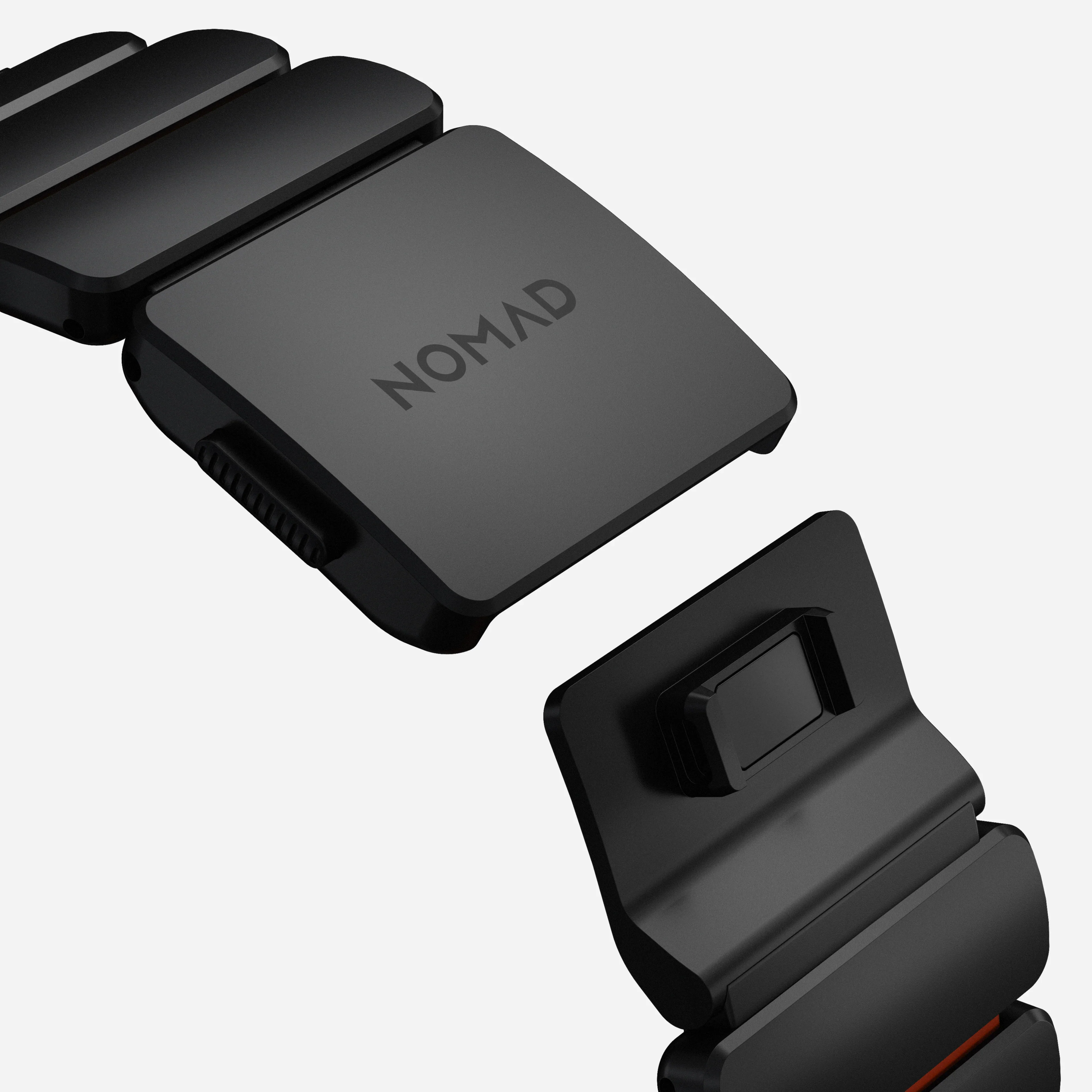 Nomad Stratos Titanium Apple Watch Ultra 1 - 3 / 42-49mm / Series 1-11 & SE - Black / Orange - Image 10