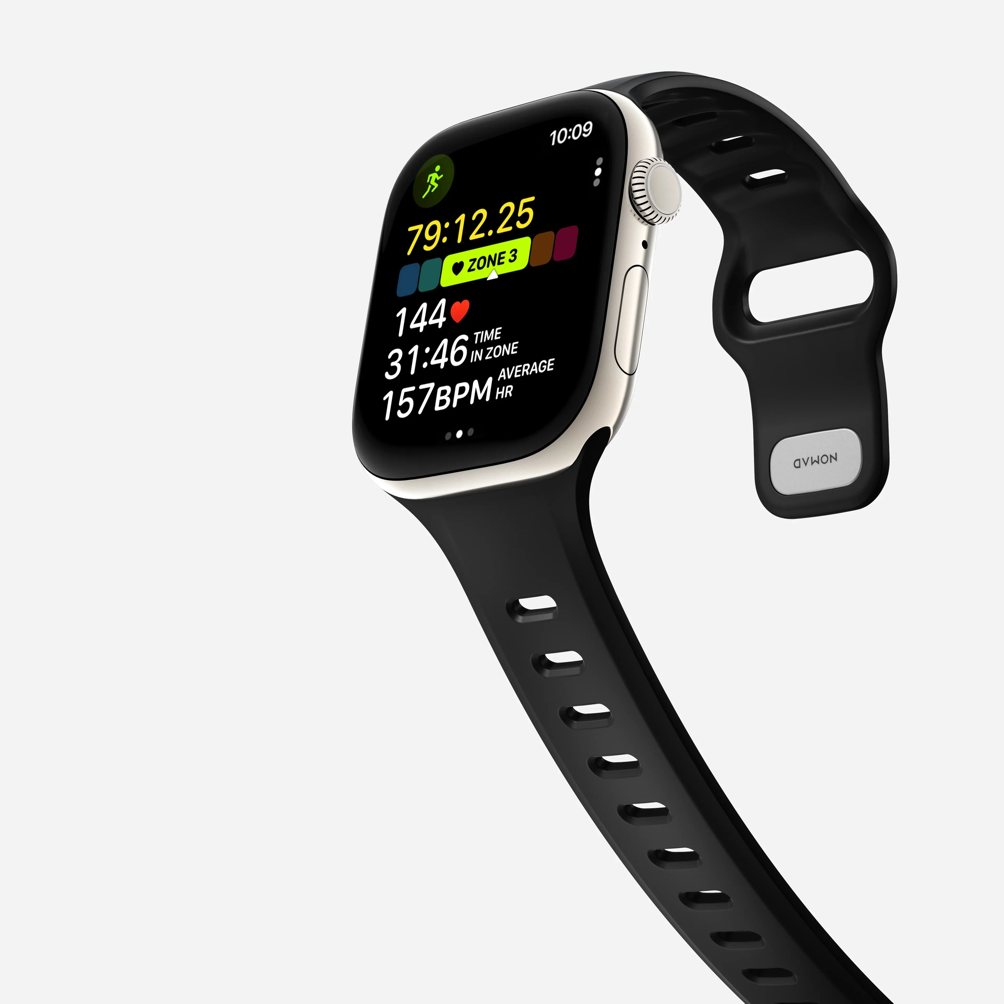 Nomad Tempo Band Apple Watch Ultra 1 - 3 / 45-49mm / Series 1-11 & SE - Black - Image 2