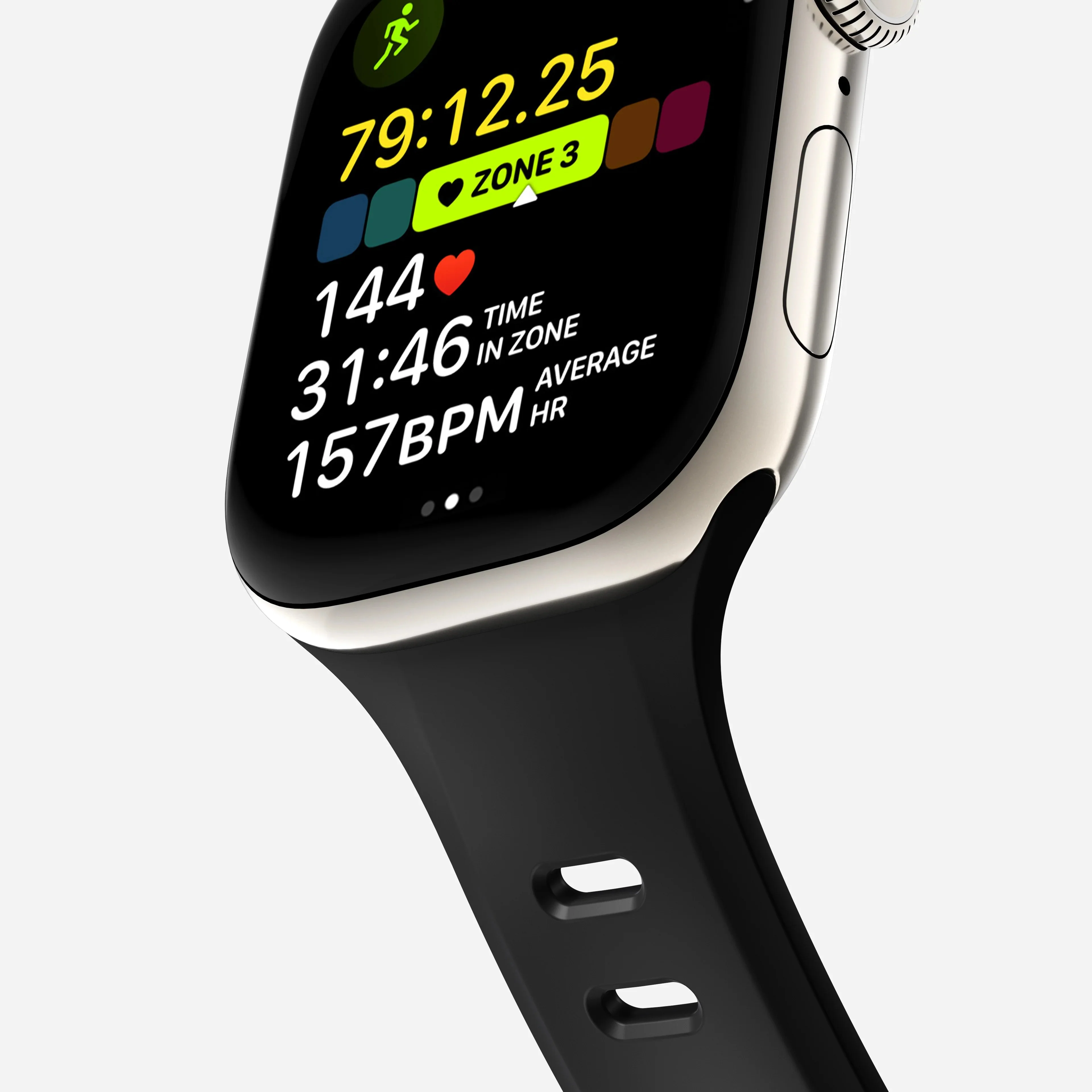 Nomad Tempo Band Apple Watch Ultra 1 - 3 / 45-49mm / Series 1-11 & SE - Black - Image 3