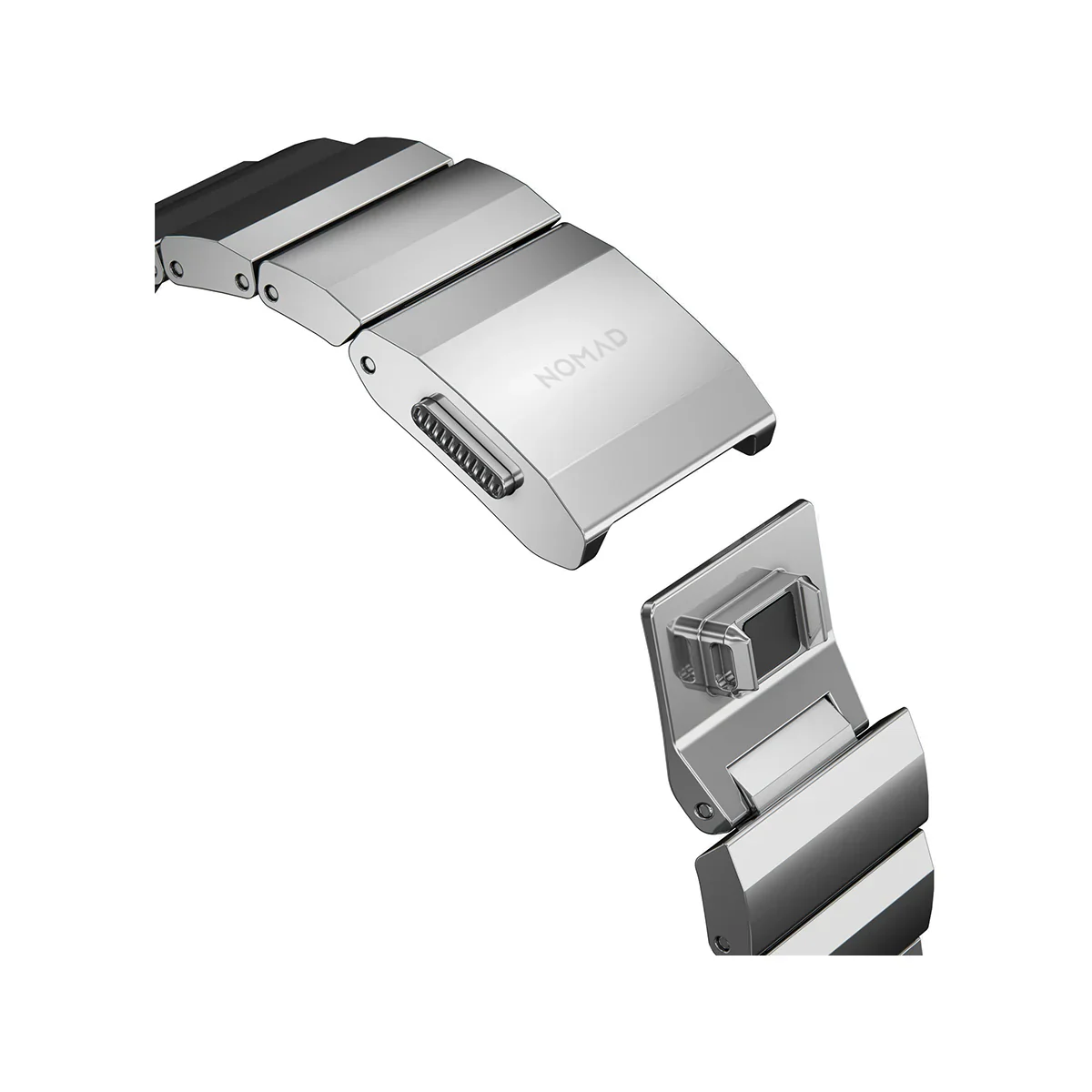 NOMAD Titanium Band For Apple Watch 40 - 41mm -  Silver Hardware - Image 3