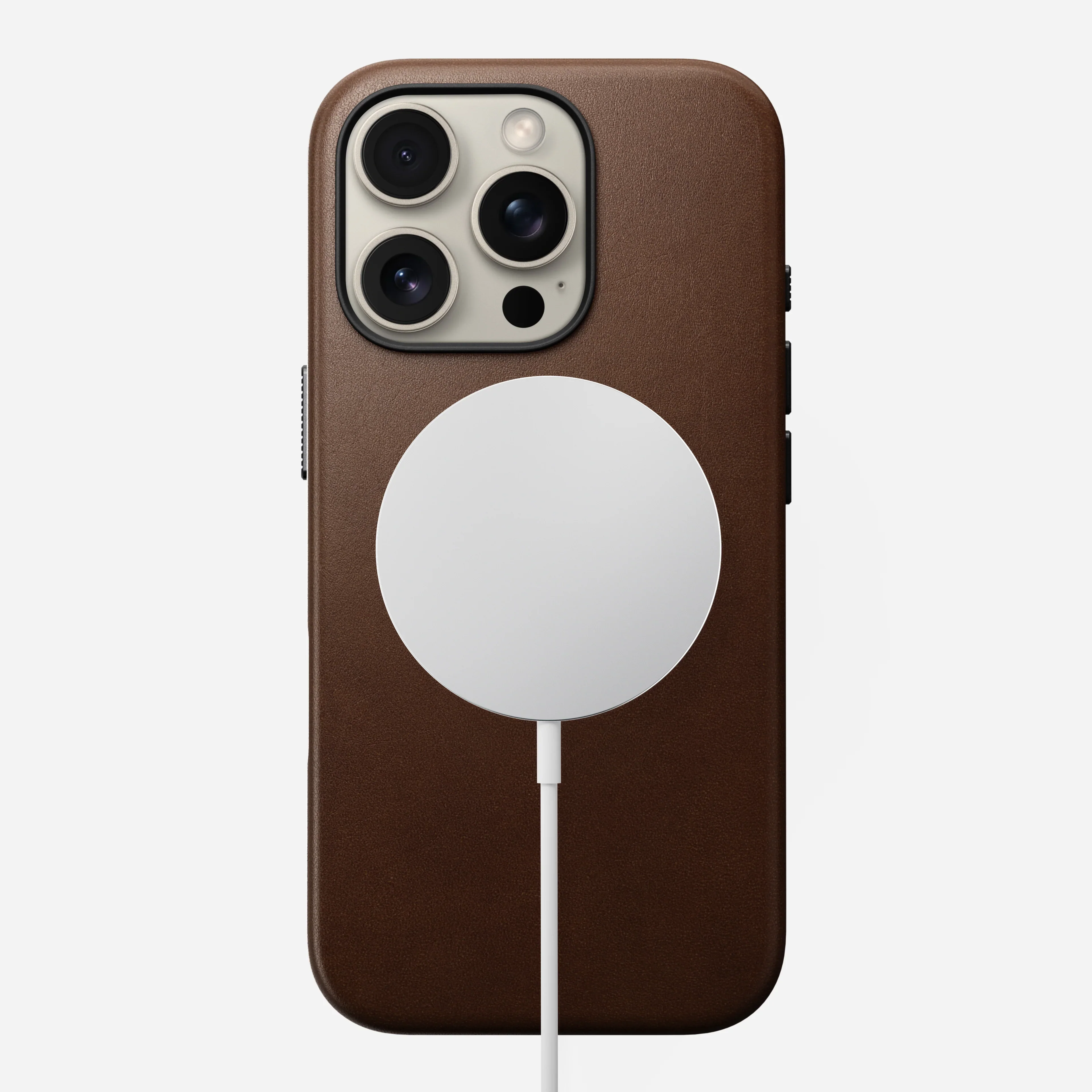 Nomad Traditional Horween Leather Case iPhone 16 Pro 6.3 - Brown - Image 2