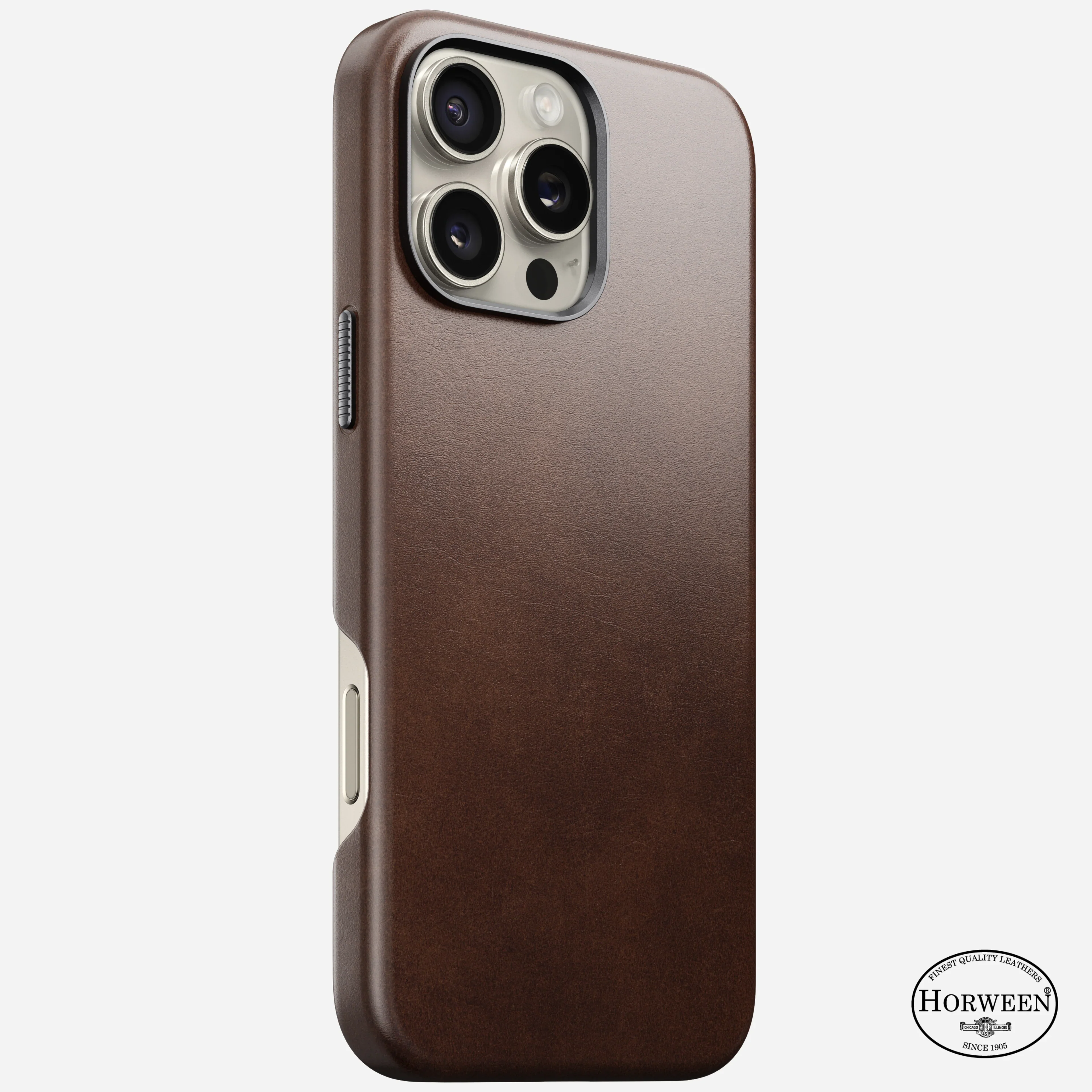 Nomad Traditional Horween Leather Case iPhone 16 Pro Max 6.9 - Brown - Image 2