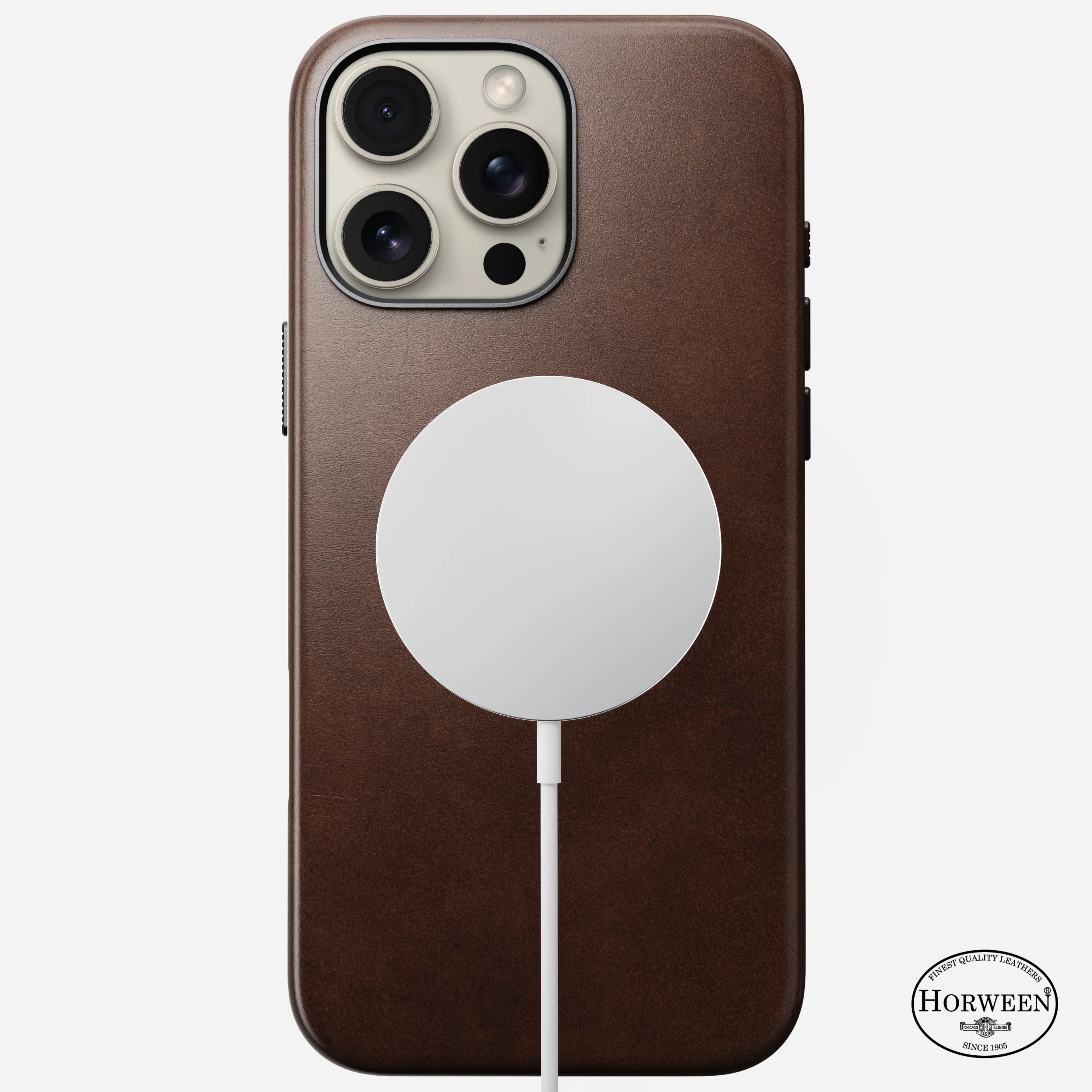 Nomad Traditional Horween Leather Case iPhone 16 Pro Max 6.9 - Brown - Image 3