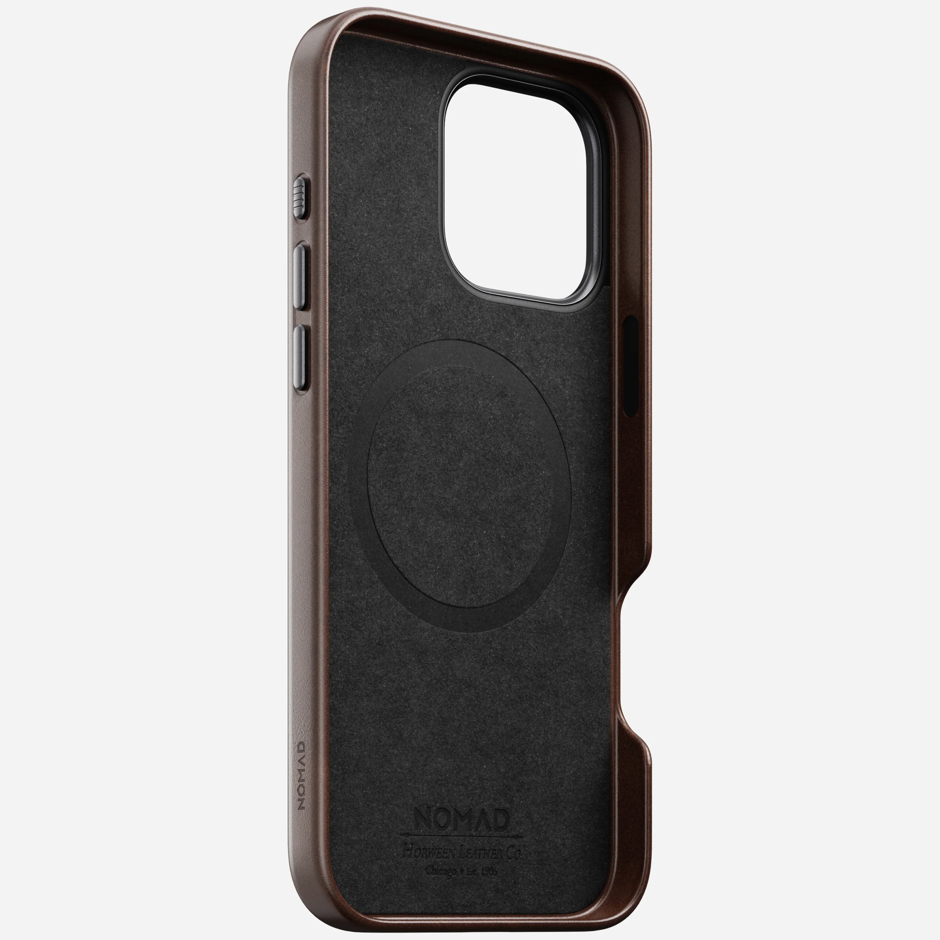 Nomad Traditional Horween Leather Case iPhone 16 Pro Max 6.9 - Brown - Image 6