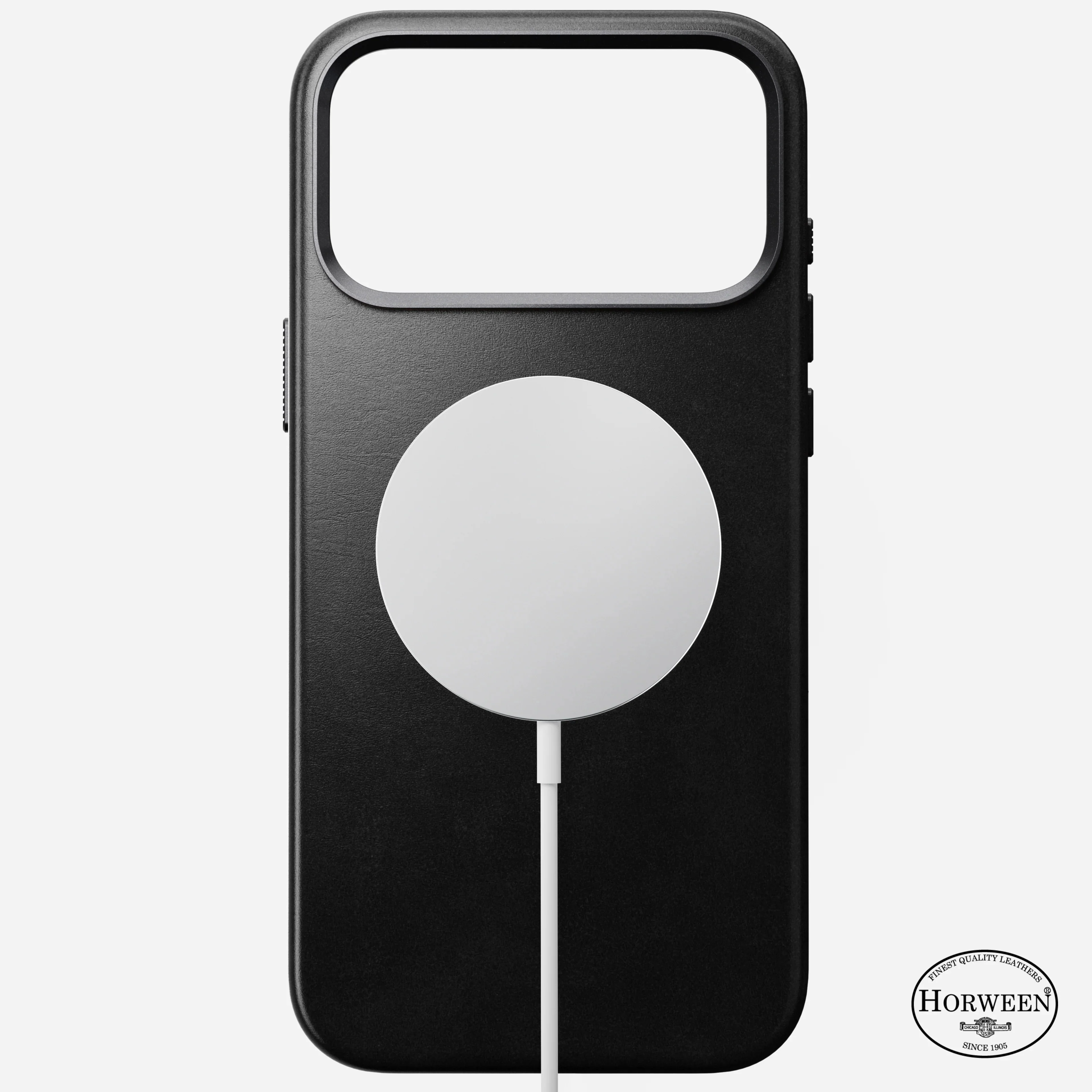 Nomad Traditional Horween Leather MagSafe Case iPhone 17 Pro Max – Black - Image 5