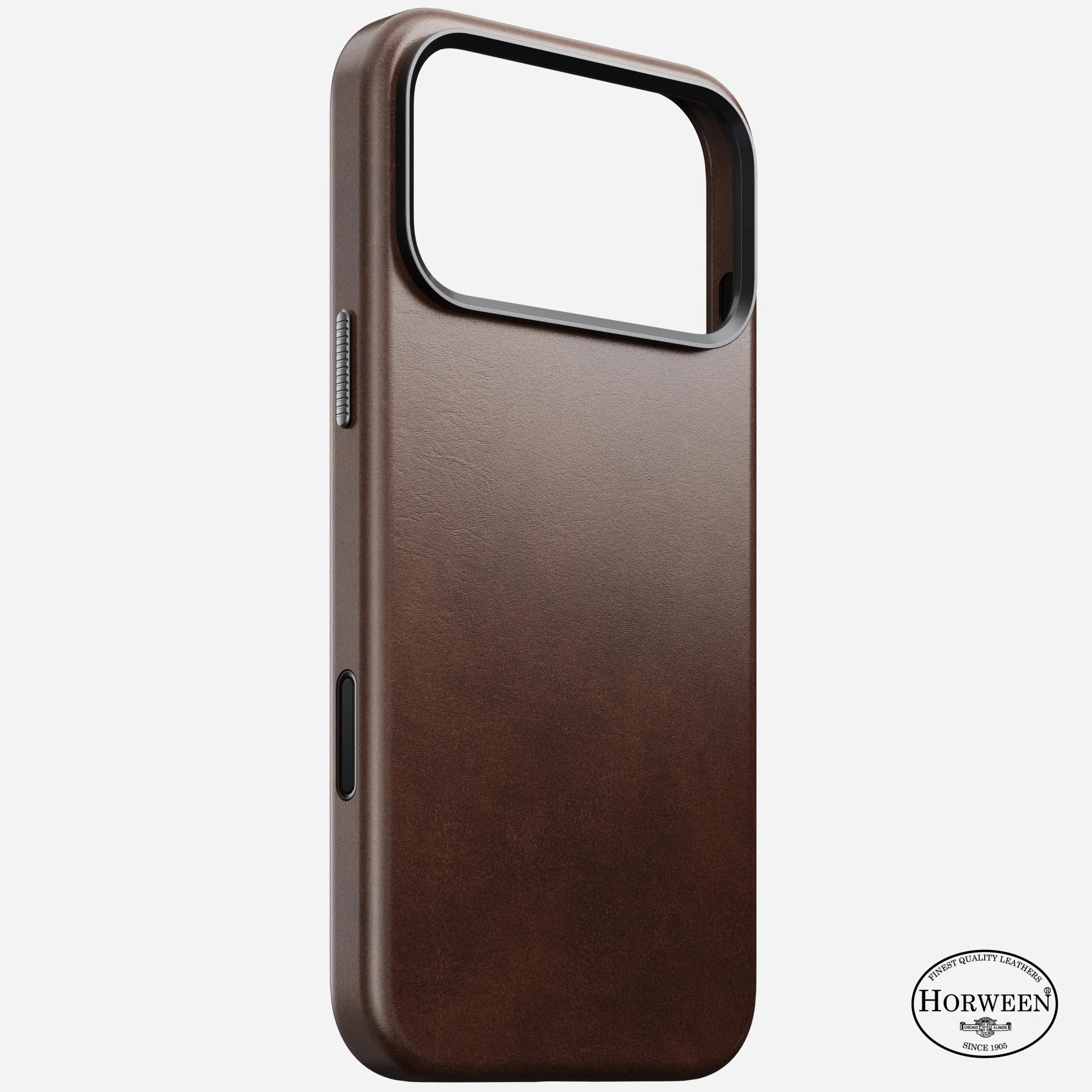 Nomad Traditional Horween Leather MagSafe Case iPhone 17 Pro Max – Rustic Brown - Image 6