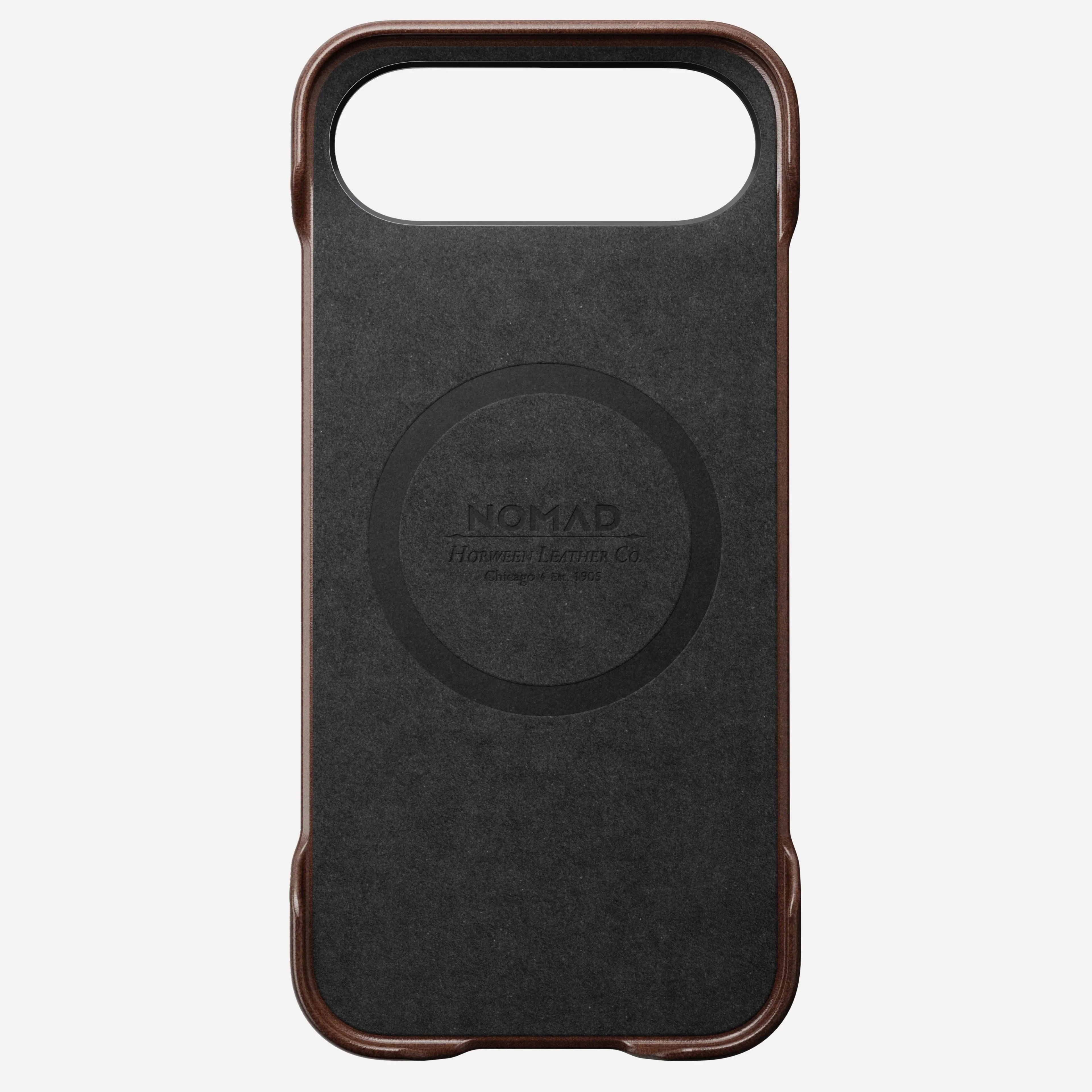 NOMAD Traditional Leather MagSafe Case iPhone 17 Air – Rustic Brown Horween - Image 3