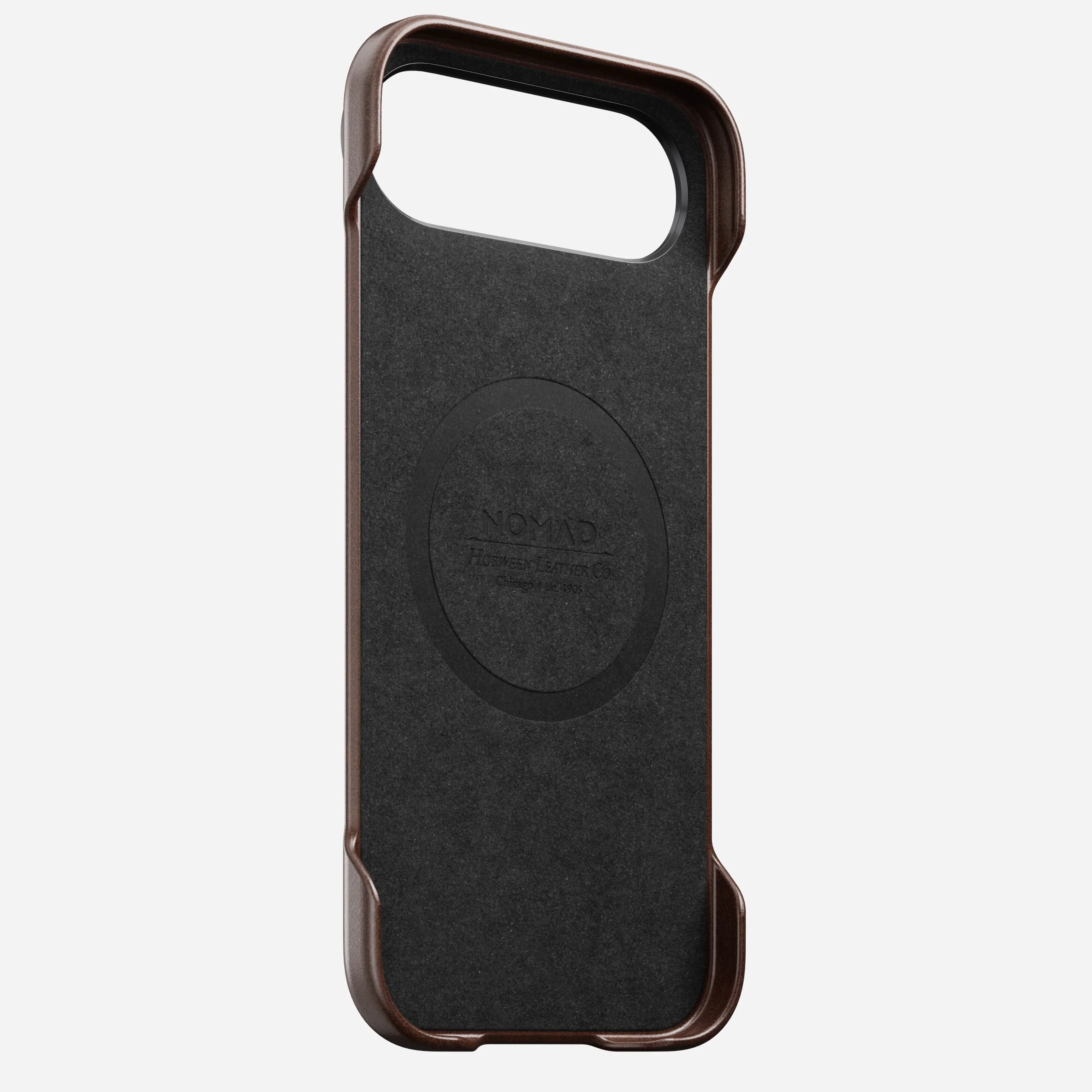 NOMAD Traditional Leather MagSafe Case iPhone 17 Air – Rustic Brown Horween - Image 4