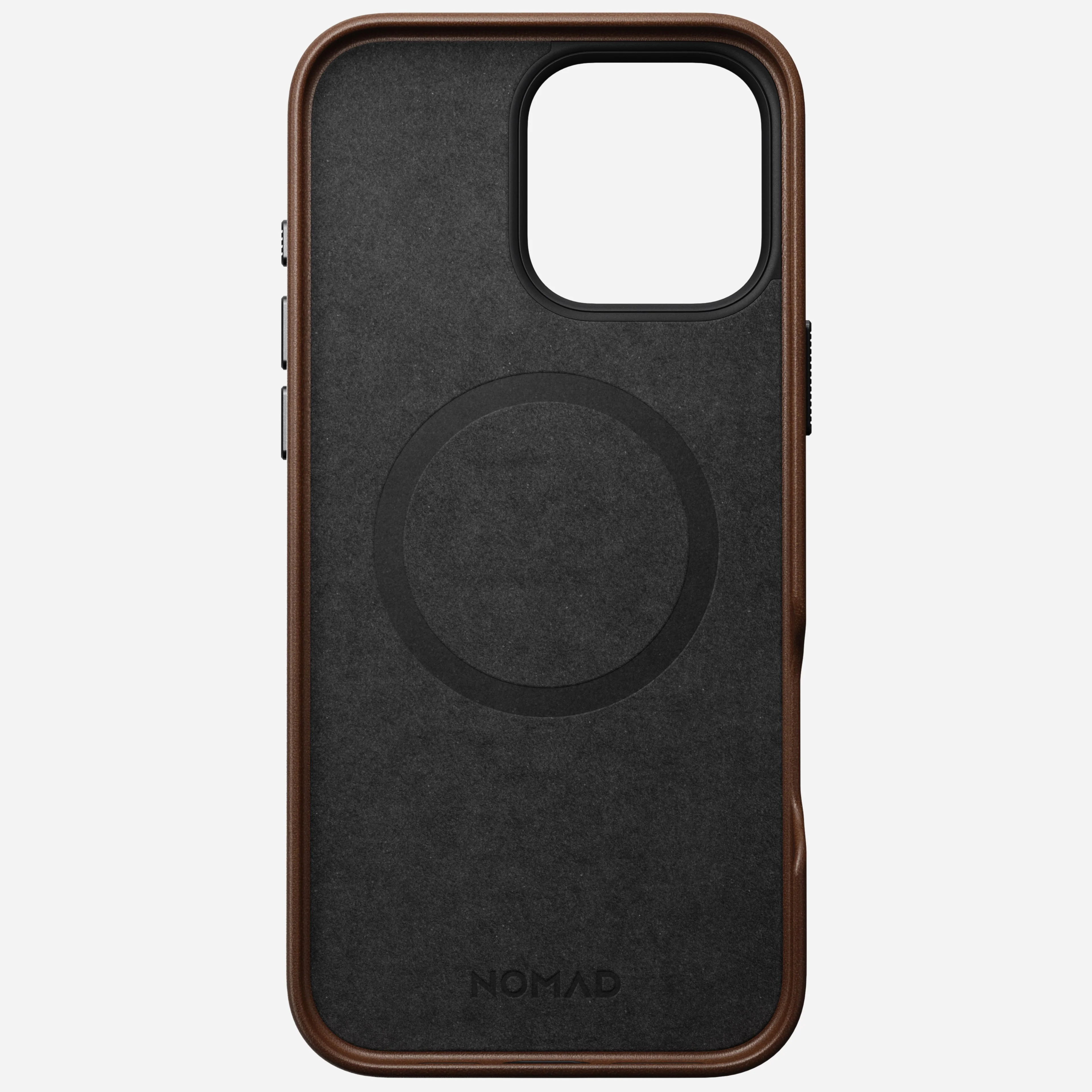 Nomad Traditional Premium Leather Case iPhone 16 Pro 6.3 - Brown - Image 3