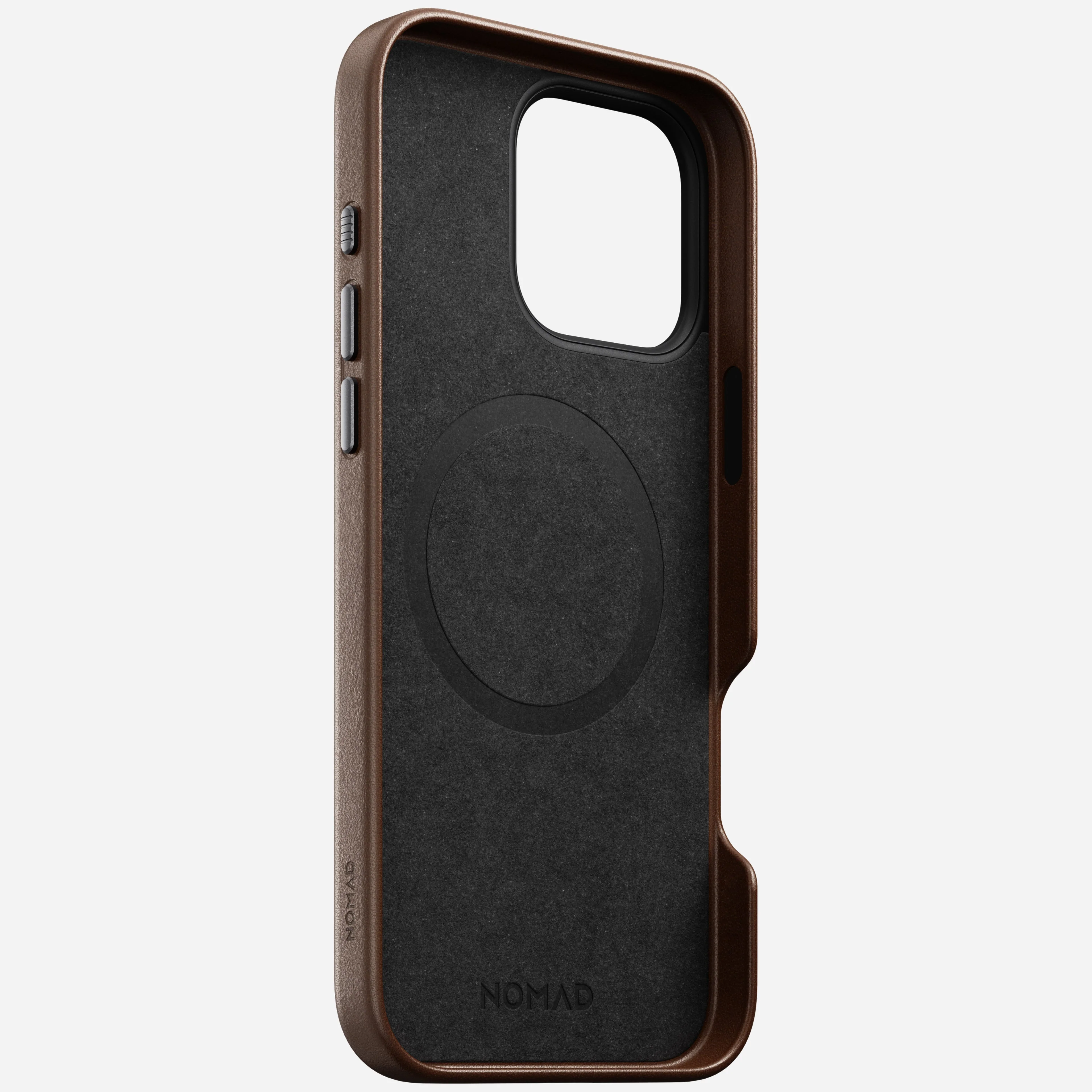 Nomad Traditional Premium Leather Case iPhone 16 Pro 6.3 - Brown - Image 4