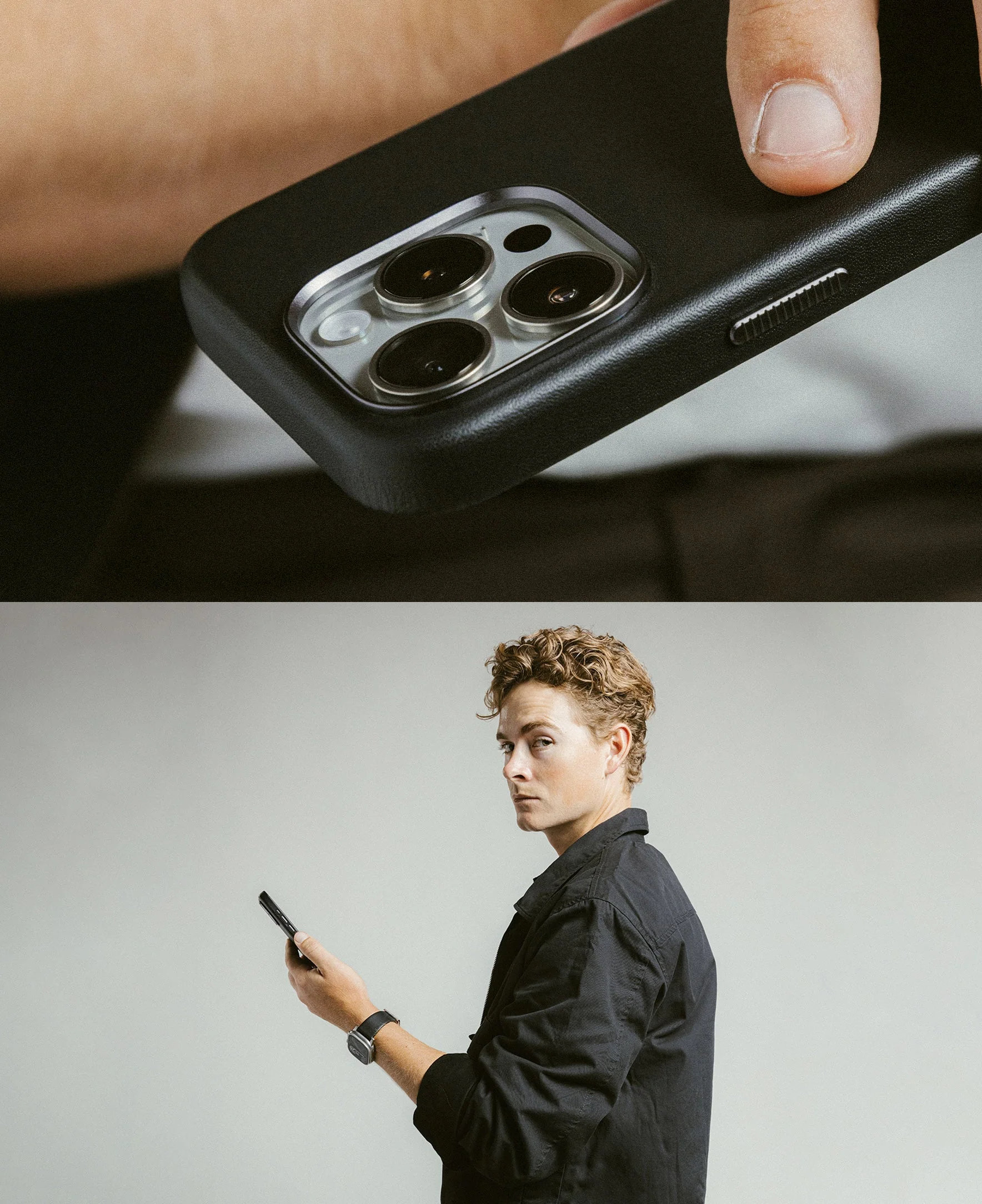 Nomad Traditional Premium Leather Case iPhone 16 Pro Max 6.9 - Black - Image 11