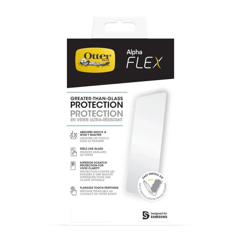 Otterbox Alpha Flex Glass Screen Guard Samsung S23 Plus 6.6 - Clear - Image 2