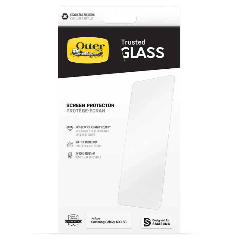 Otterbox Alpha Glass Screen Guard Samsung A33 5G Clear - Image 2