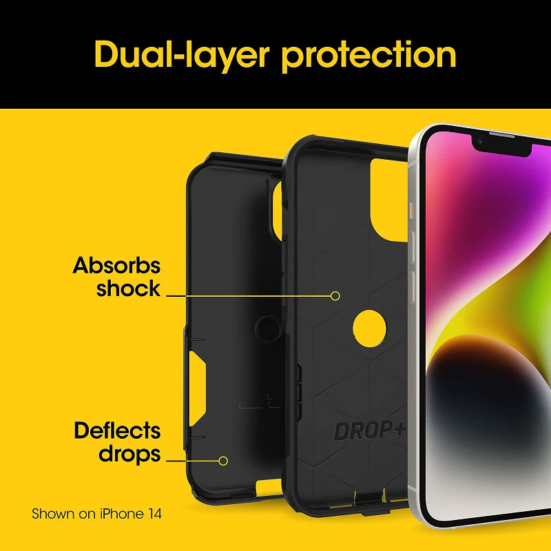 OtterBox Commuter iPhone 15 Plus & 14 Plus 6.7 Case Black - Image 5