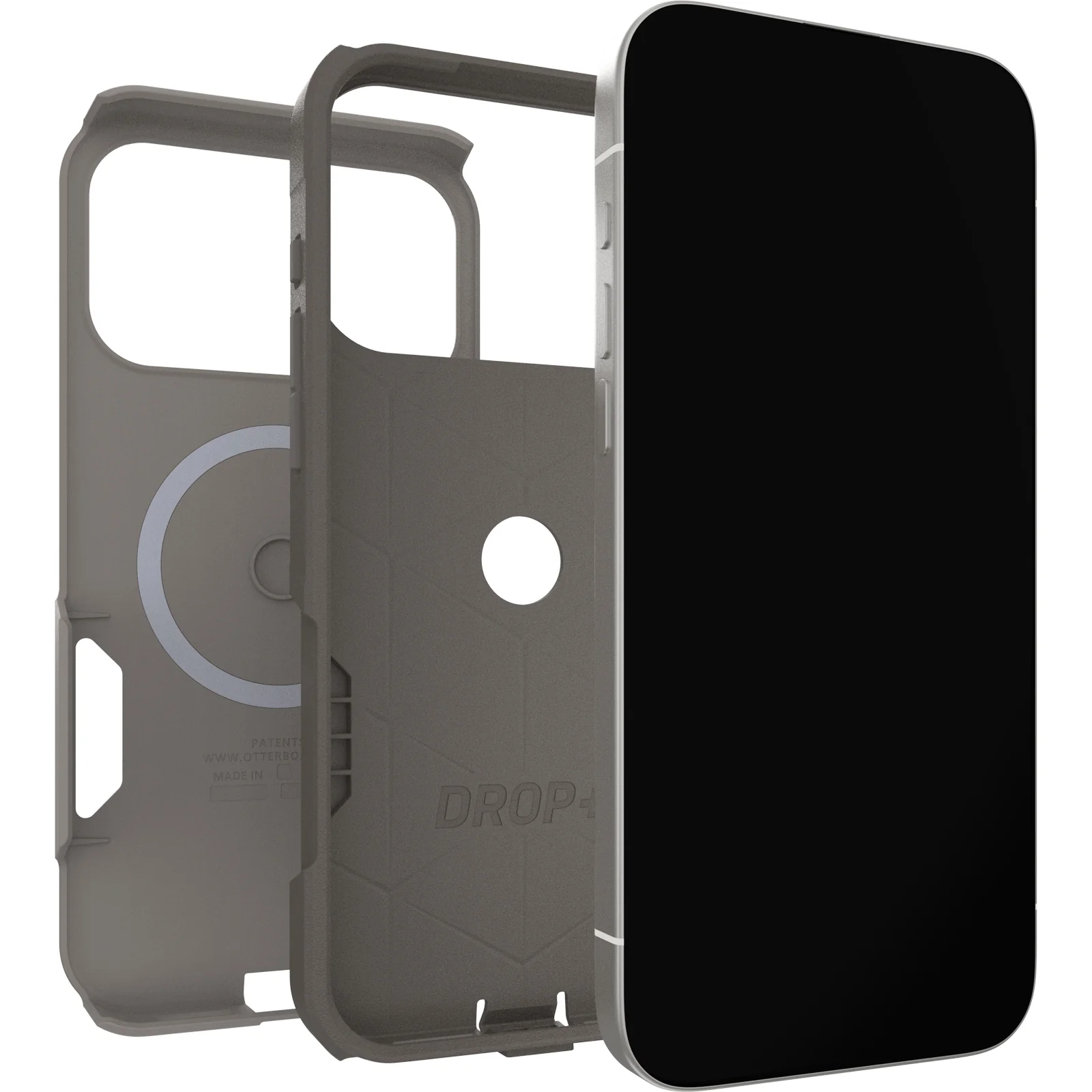 OtterBox Commuter Slim MagSafe Case with Camera Control Button for iPhone 17 Pro Max – Cottonwood Glen Stone - Image 4