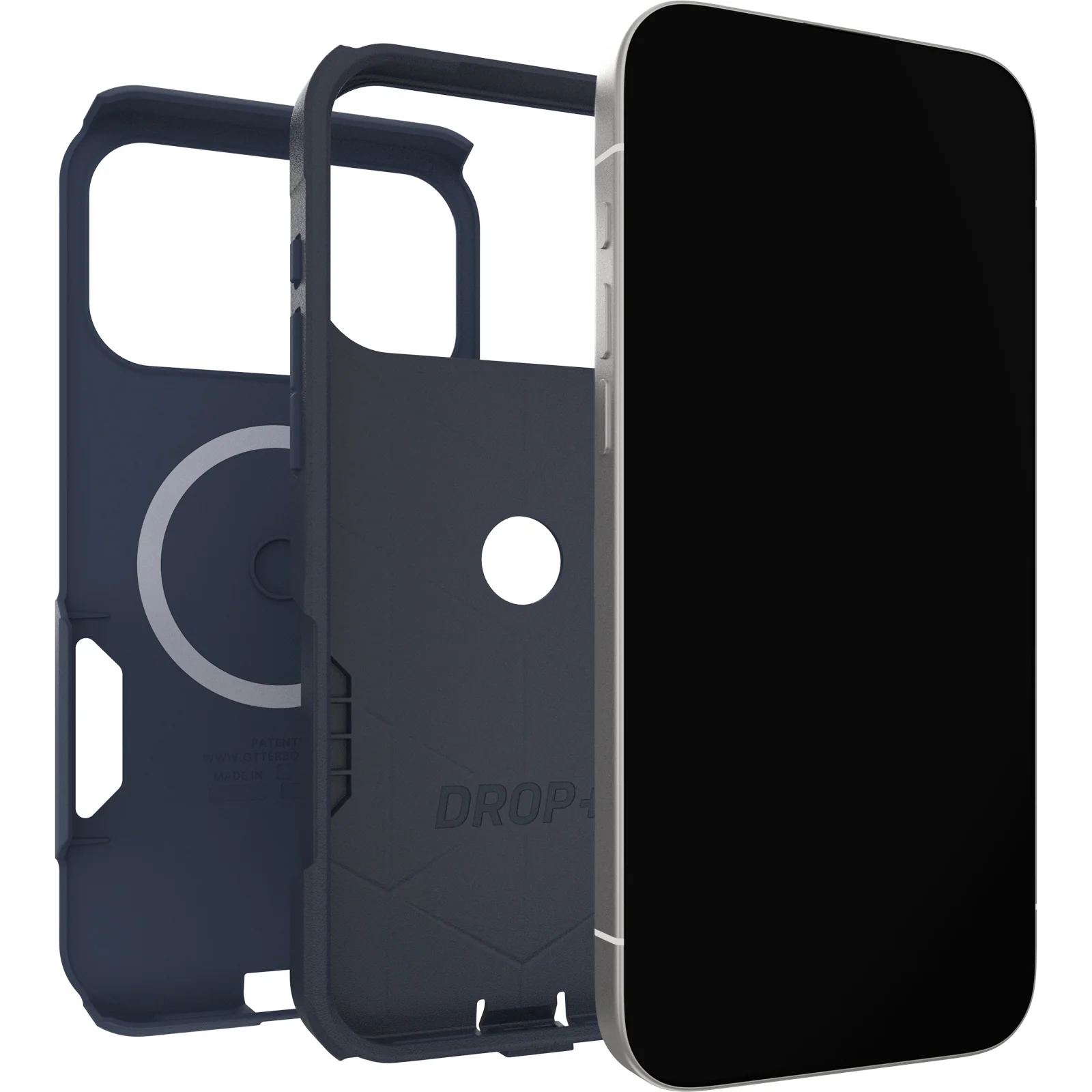 OtterBox Commuter Slim MagSafe Case with Camera Control Button for iPhone 17 Pro Max – Riverside Blue - Image 4