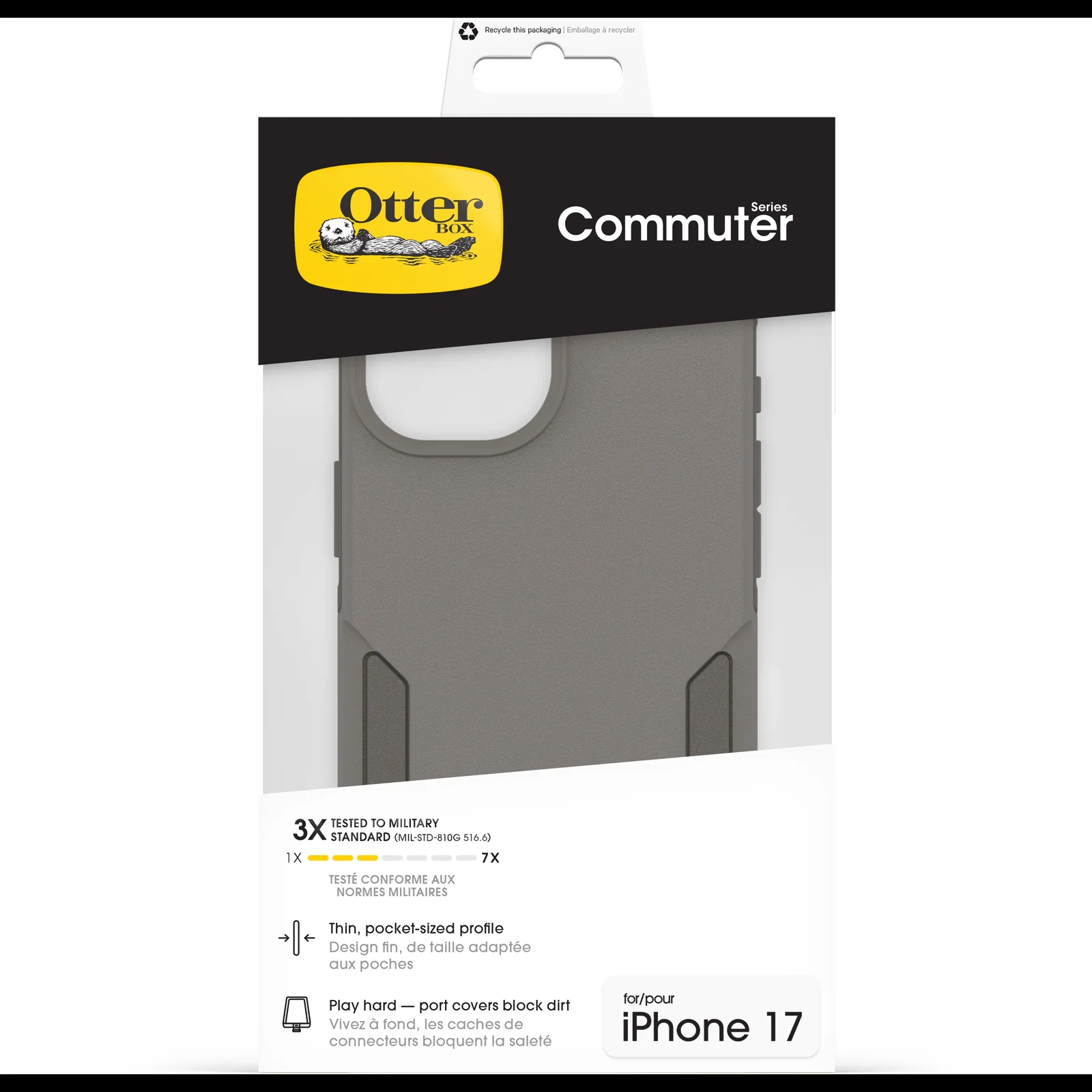 OtterBox Commuter Slim MagSafe Case with Camera Control Button for iPhone 17 Standard – Cottonwood Glen Stone - Image 5