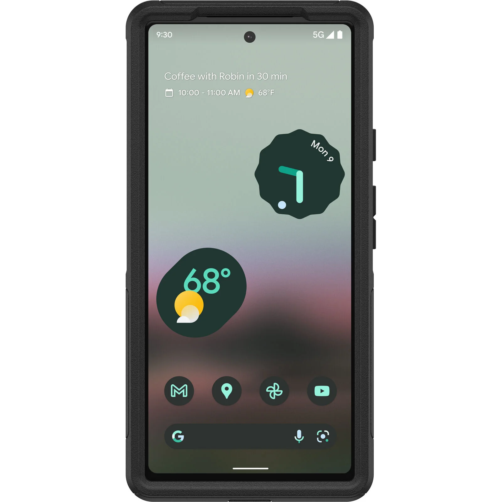 Otterbox Commuter Tough Case for Pixel 6A 6.1 inch - Black - Image 2