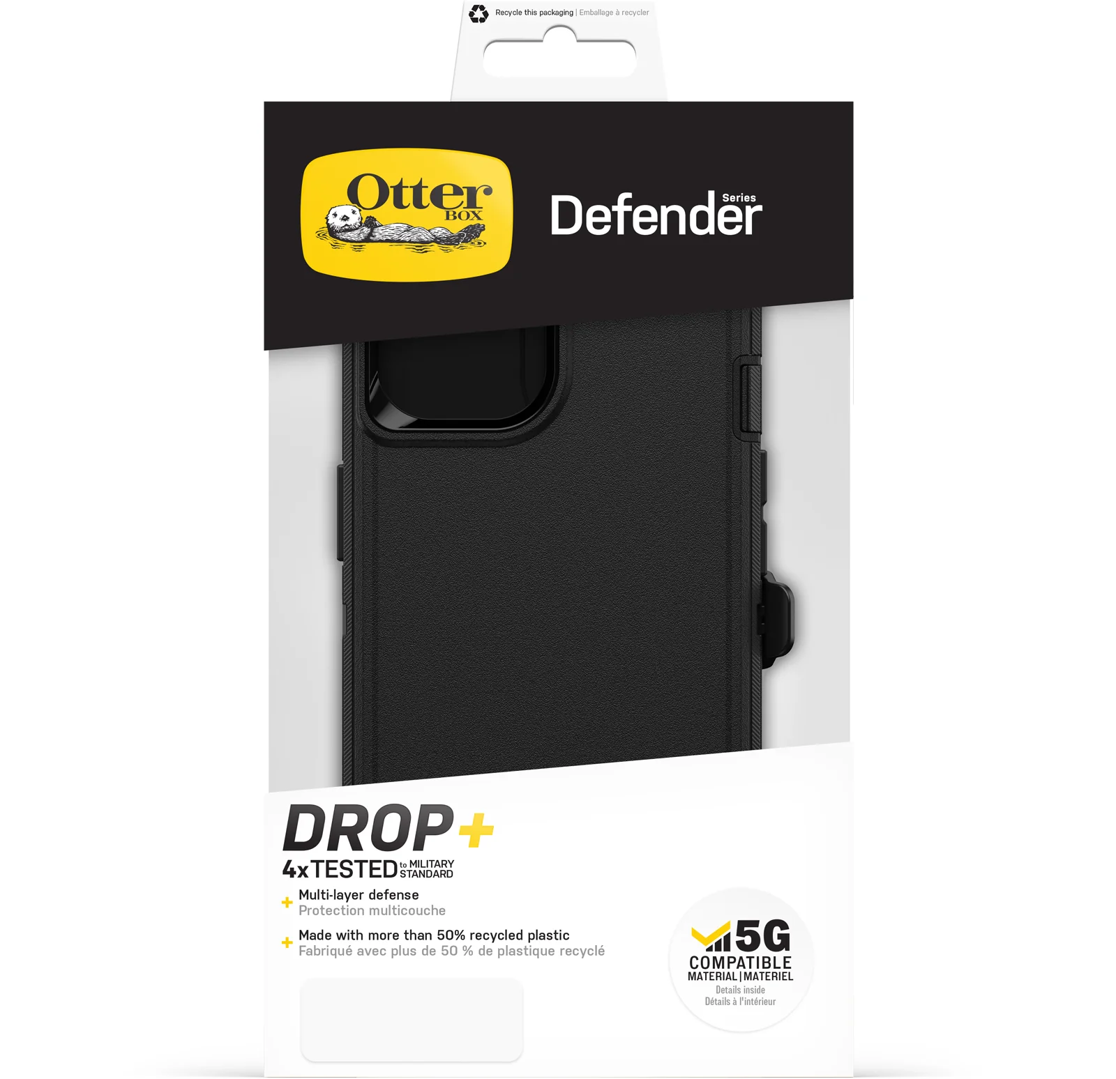 Otterbox Defender Tough Case iPhone 14 Pro 6.1 inch Black - Image 5