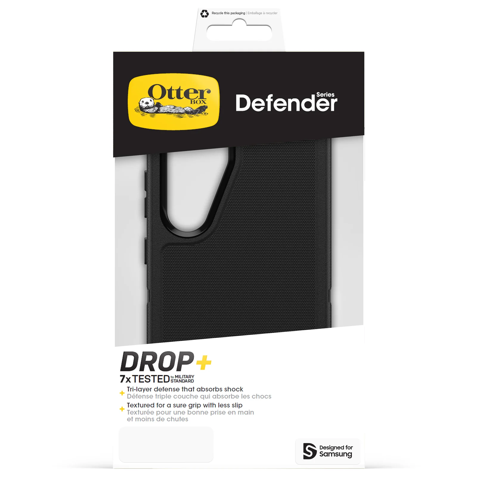Otterbox Defender Case Samsung S25 /S24 Standard 5G 6.2 inch - Black - Image 2
