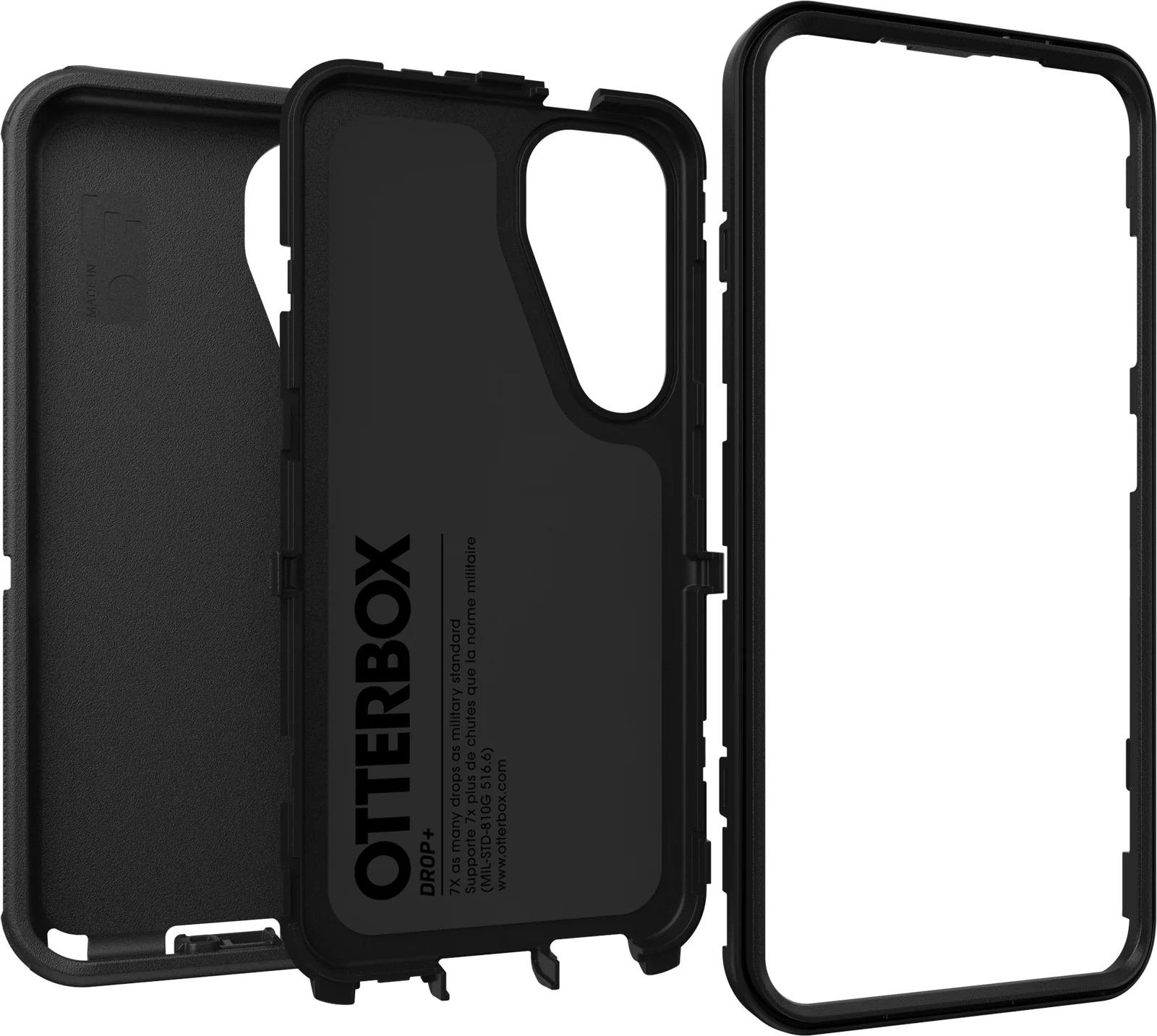 Otterbox Defender Case Samsung S25 /S24 Standard 5G 6.2 inch - Black - Image 3